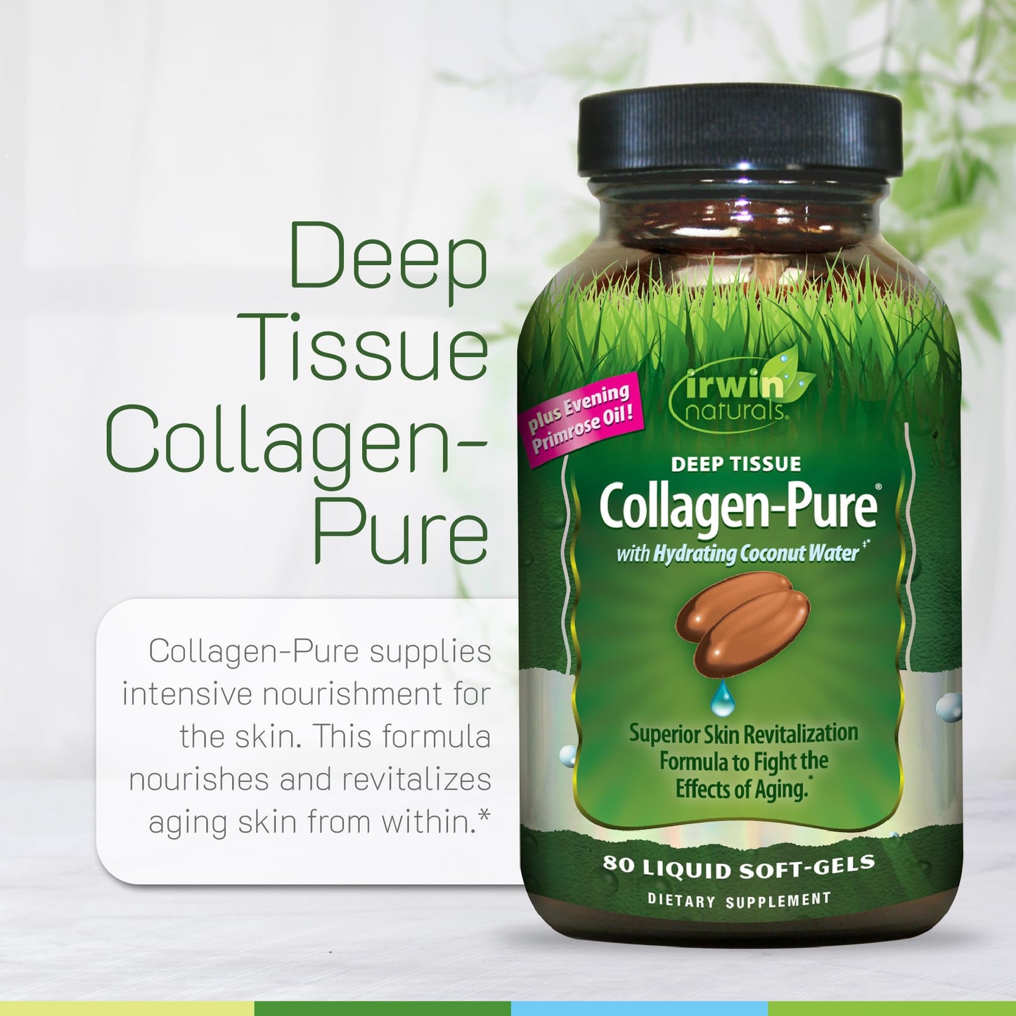 Irwin Naturals Deep Tissue Collagen-Pure Connective Tissue Support Softgels 80