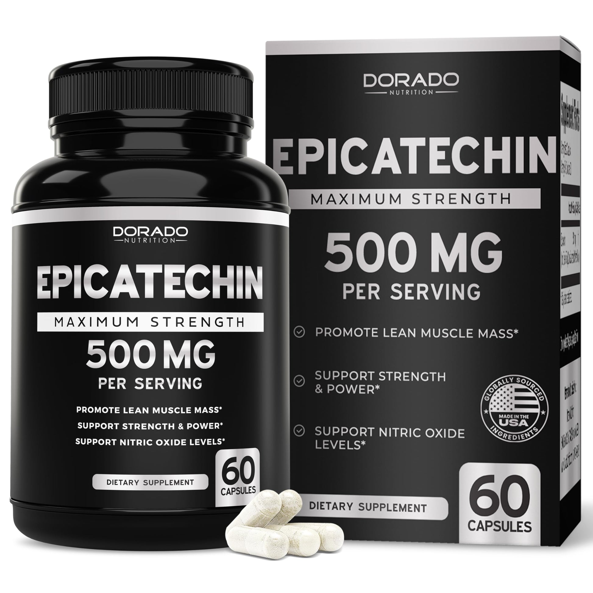 DORADO NUTRITION Epicatechin Extract 500mg Capsule 60 Count
