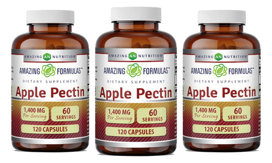 Amazing Nutrition Apple Pectin 1400 mg Per Serving Capsules, 360 Count