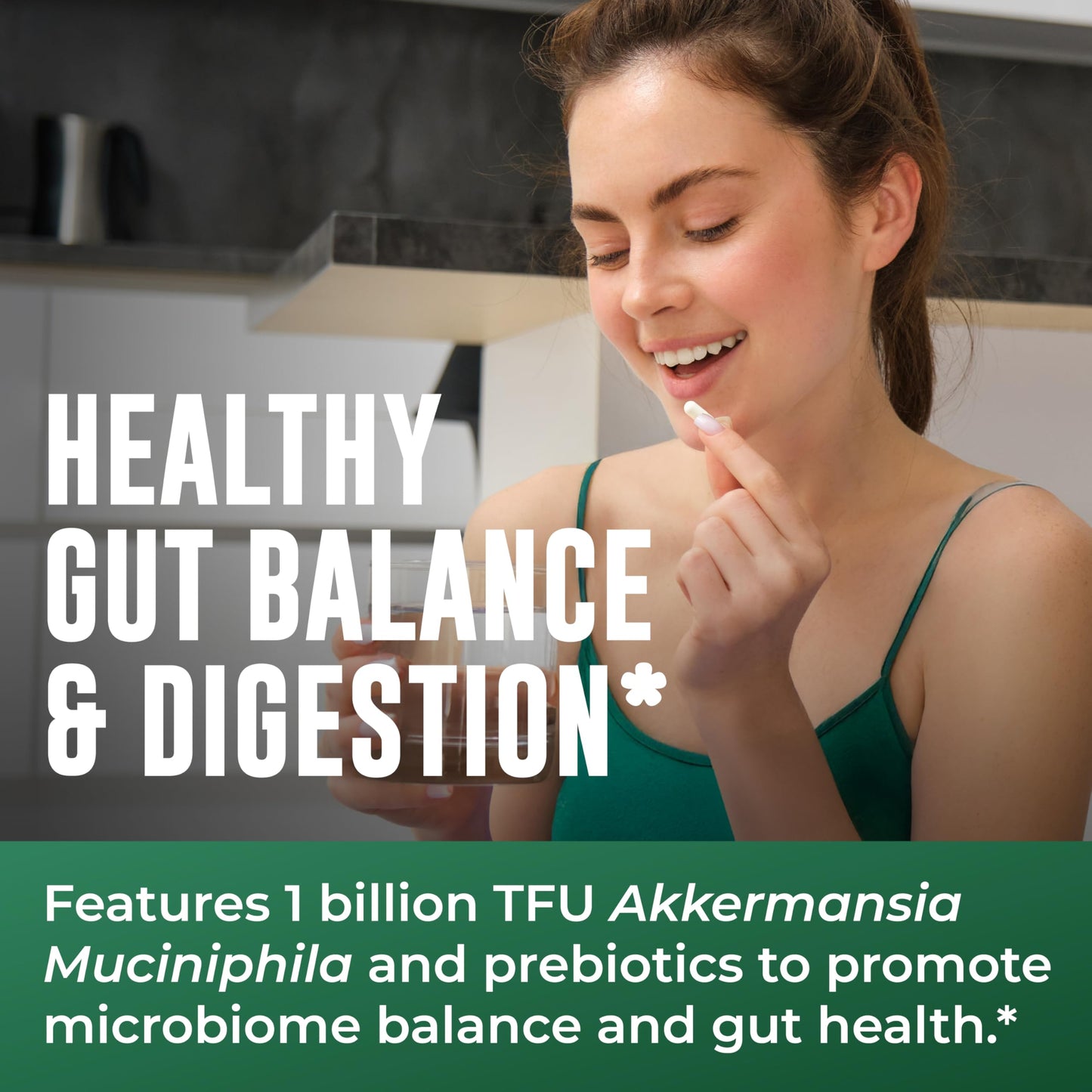Left Coast Performance Akkermansia Muciniphila Supplement With Prebiotics, 30 Capsules