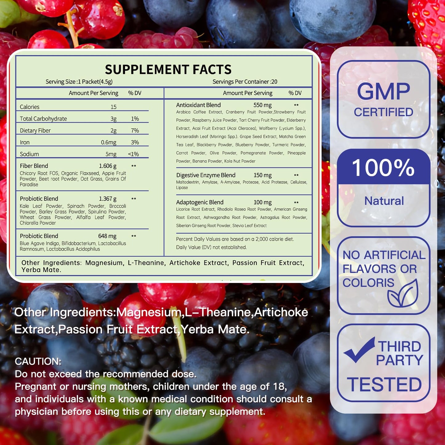Blltzzz Newpie Superfoods Happy Cleaner Probiotic Powder 3.18 oz