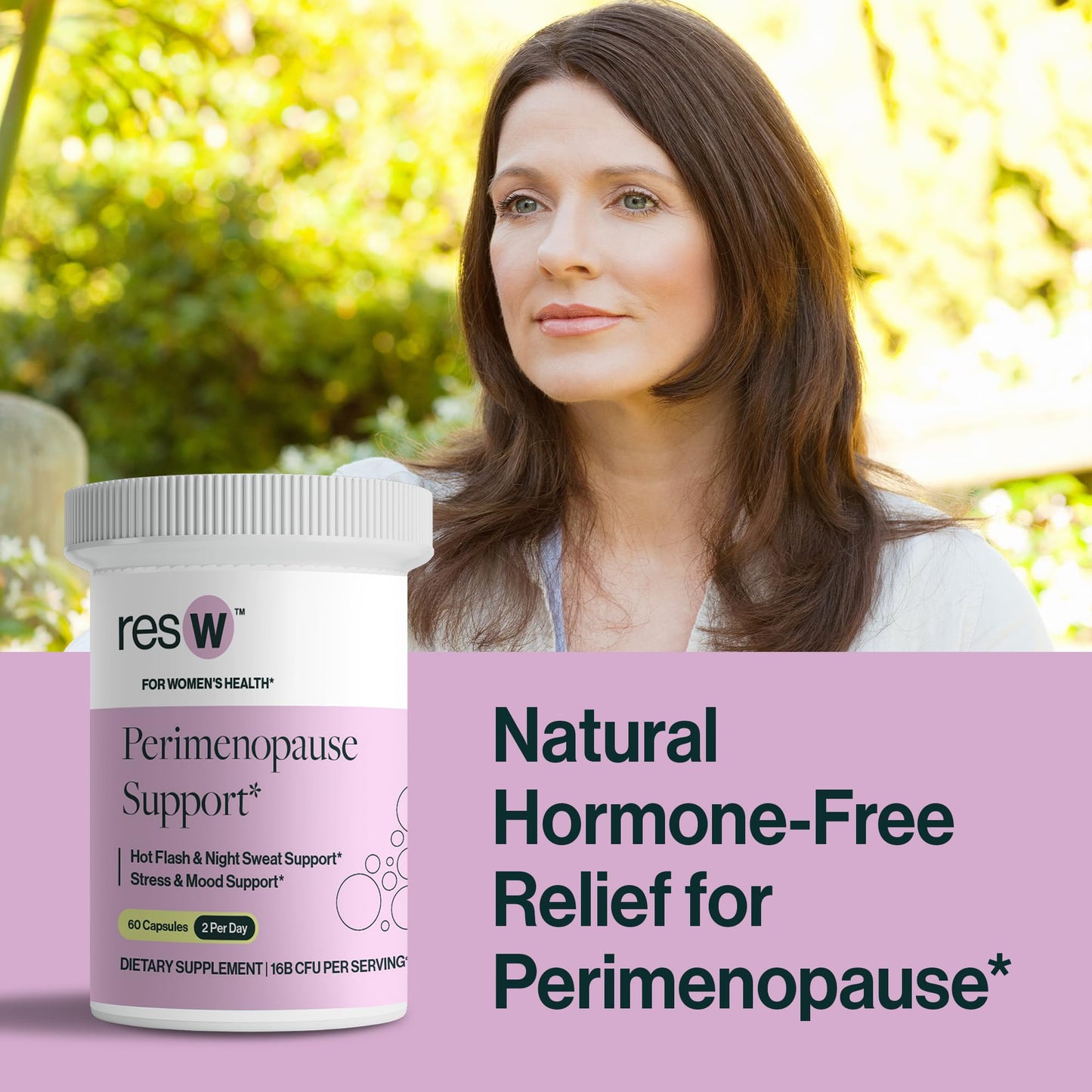 ResBiotic Perimenopause Postbiotic Supplement for Women Capsules, 60 Count