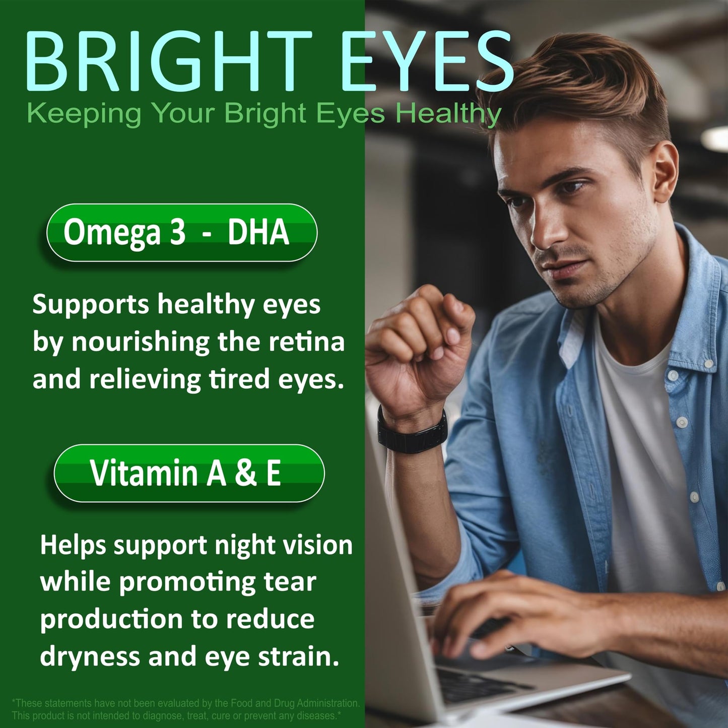 BIZYAC Algae Omega-3 Gummies 2200mg from Algae Oil, DHA 640mg & EPA 290mg, 60 Gummies