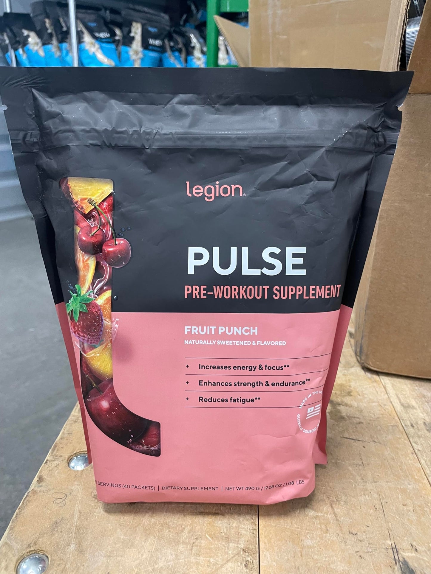 LEGION Pulse Pre Workout Supplement Powder, 1.08 lb