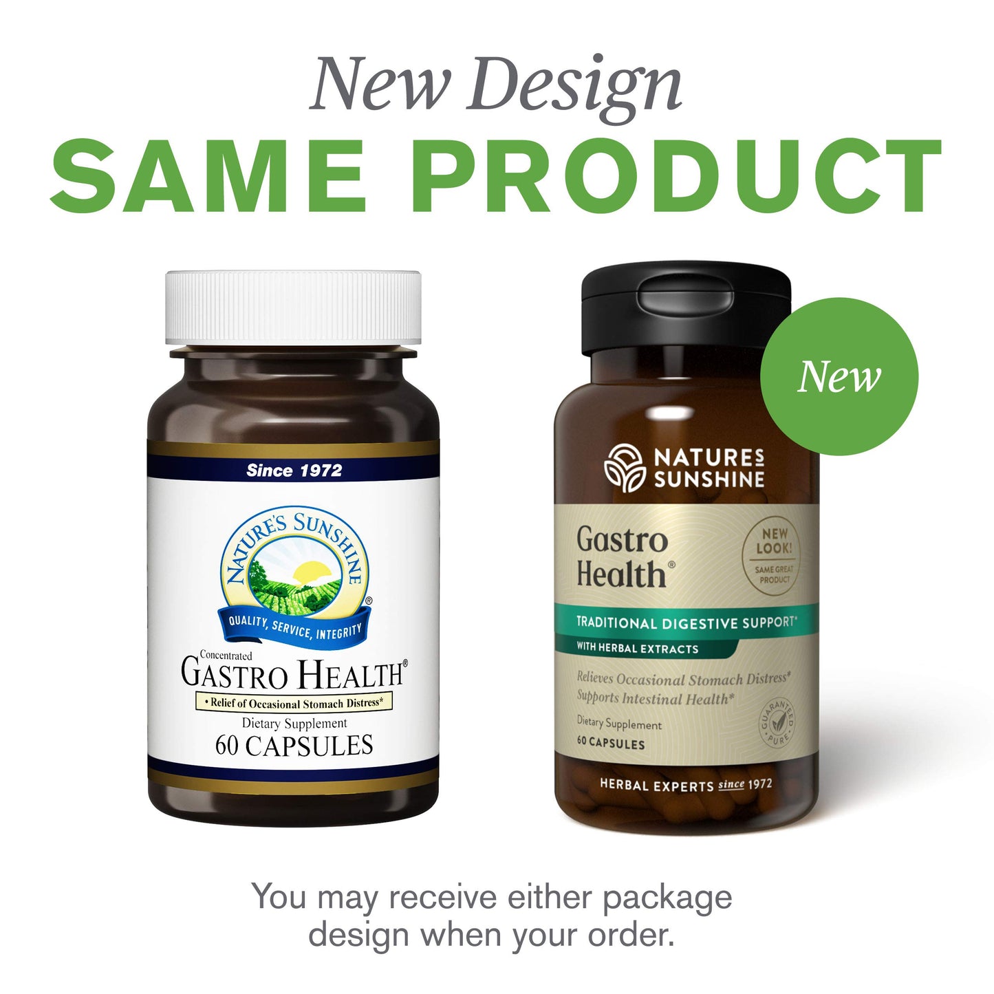 Nature's Sunshine Gastro Health Concentrate 60 Capsules