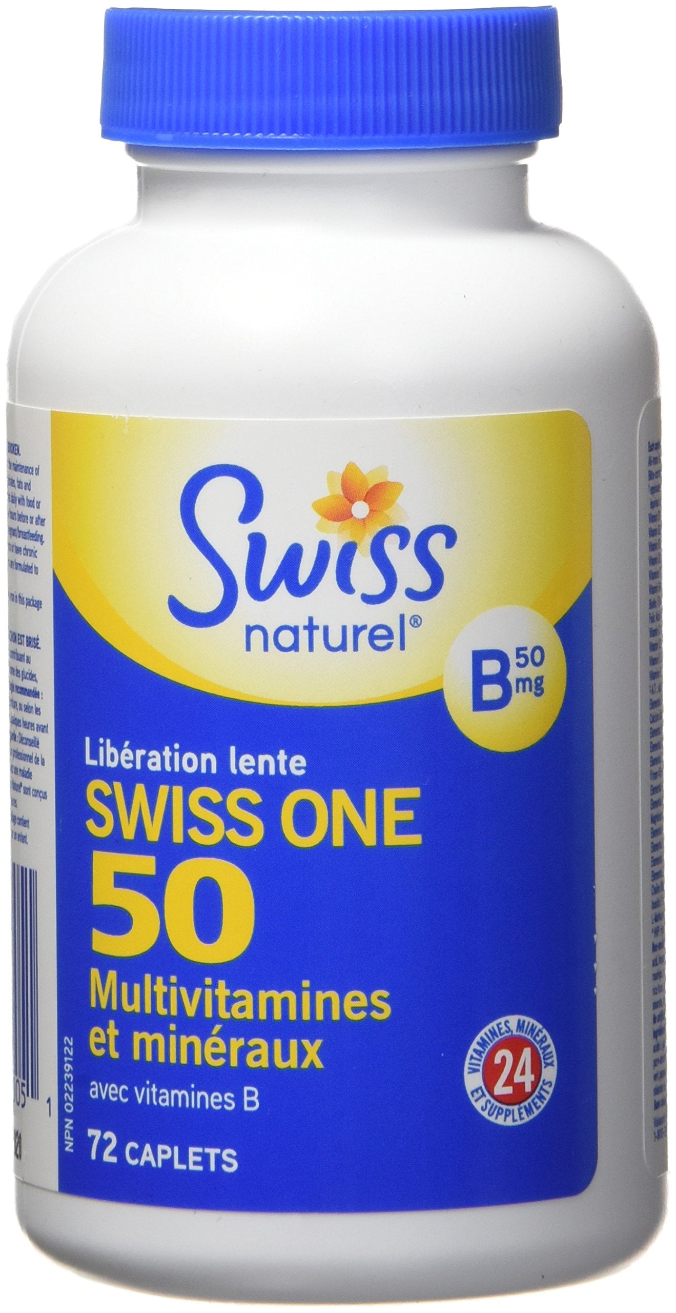 Swiss Natural Swiss One 50 Timed Release Multi Vitamin & Mineral with B Complex Capsule, 1