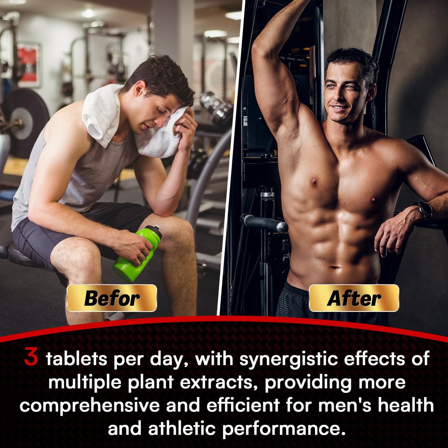 Rsferou ZMAFORCE Male Enhancement Supplement Tablets, 120 Count
