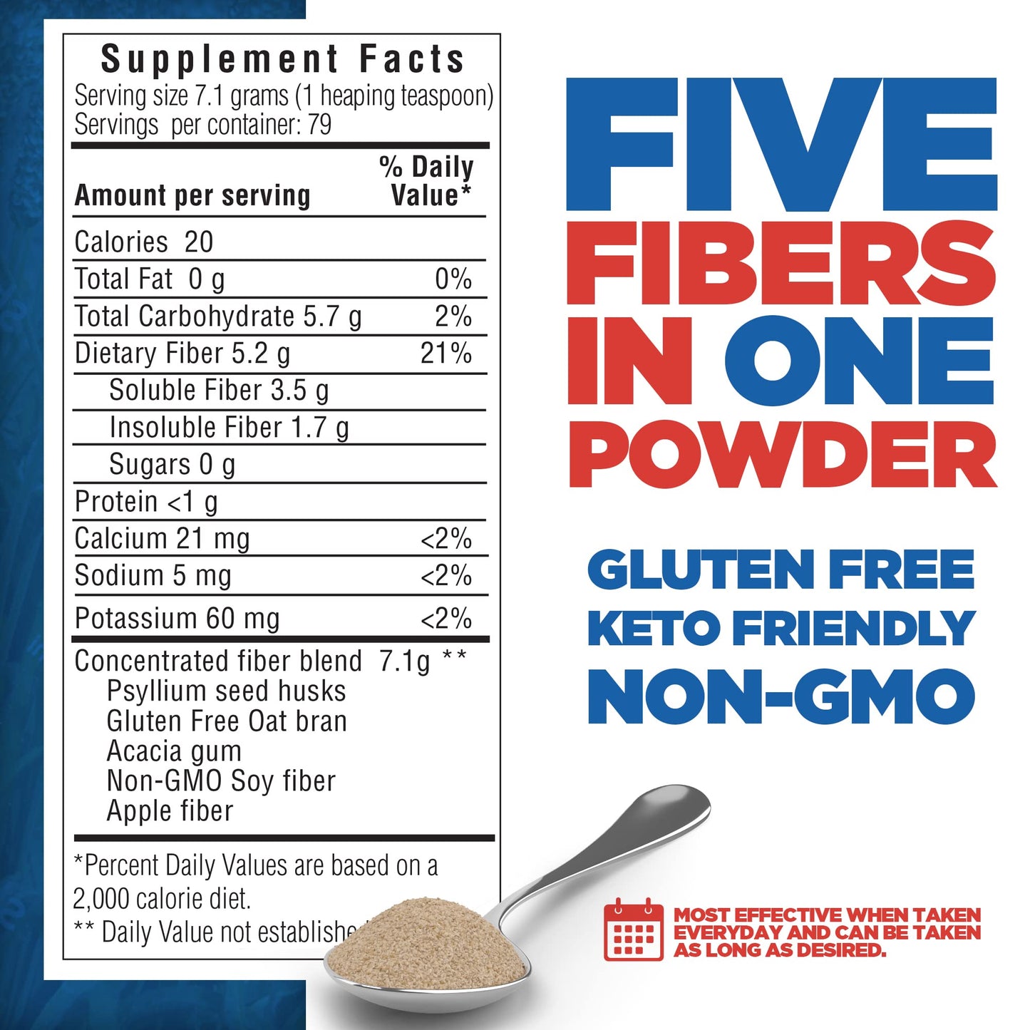 Yerba Prima Daily Fiber Formula Powder 20