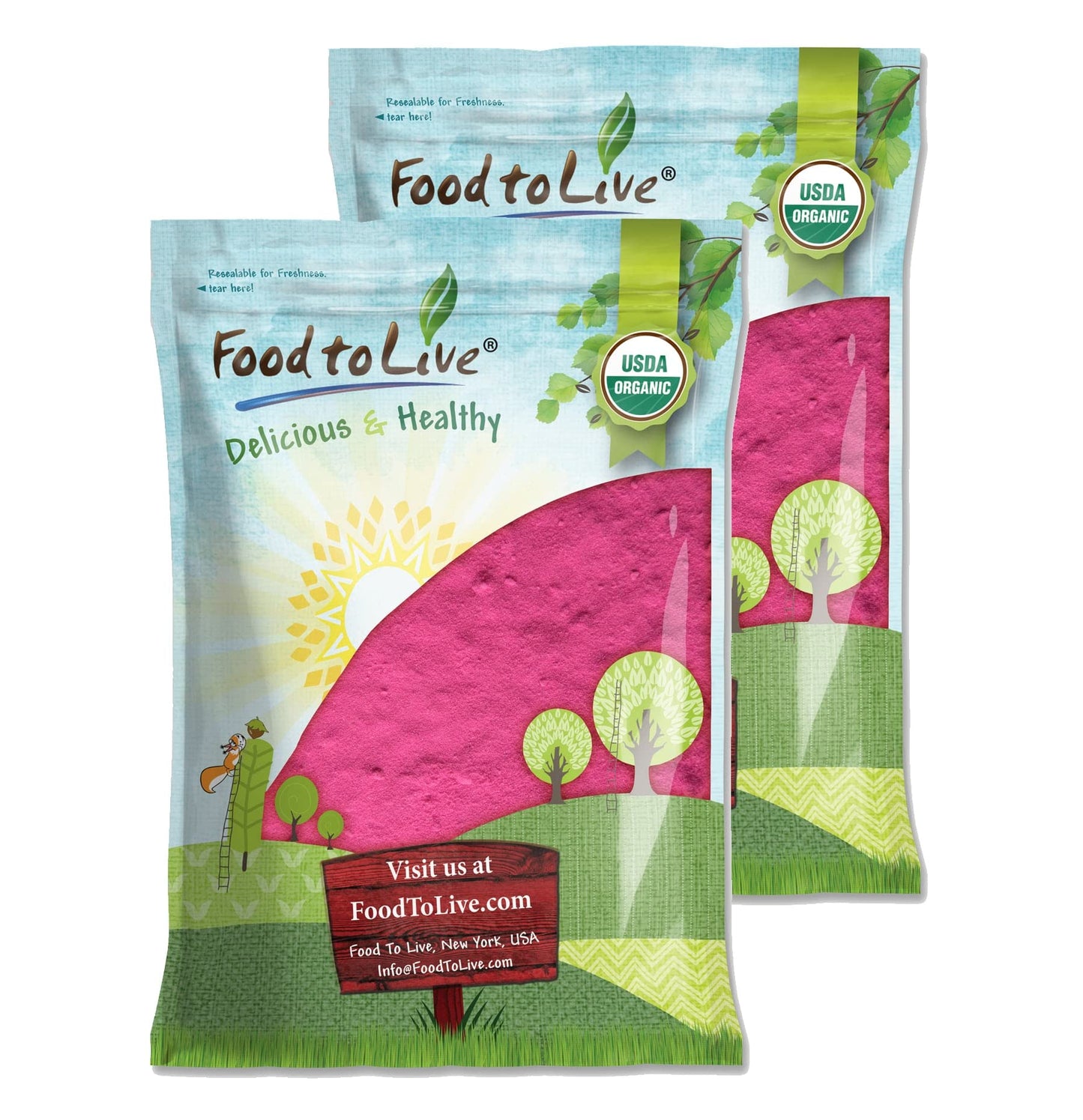 Food to Live Organic Dragon Fruit Juice Powder, 256