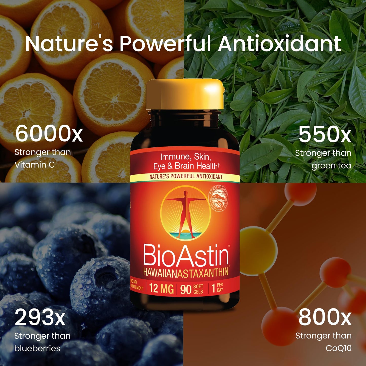 Nutrex Hawaii BioAstin Hawaiian Astaxanthin High Potency Softgels, 90 Count