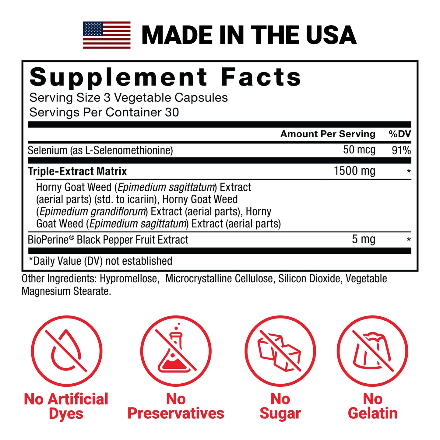 Force Factor Horny Goat Weed Max Capsule 90 Count