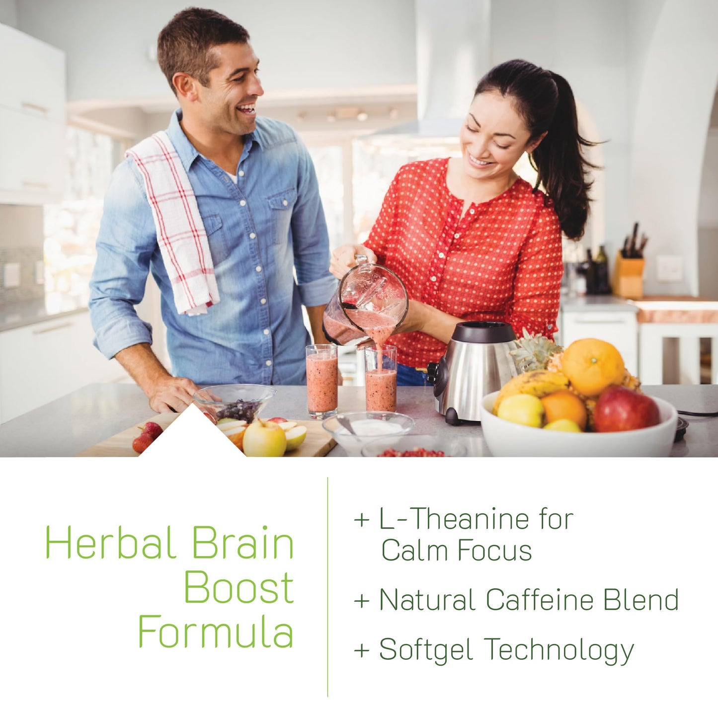 Irwin Naturals Brain Awake Enhanced Mental Performance, Increased Focus, Boost Clarity & Concentration - Nootropic Booster with L-Theanine, Bacopa, MCTs & InnovaTea, 60 Softgels