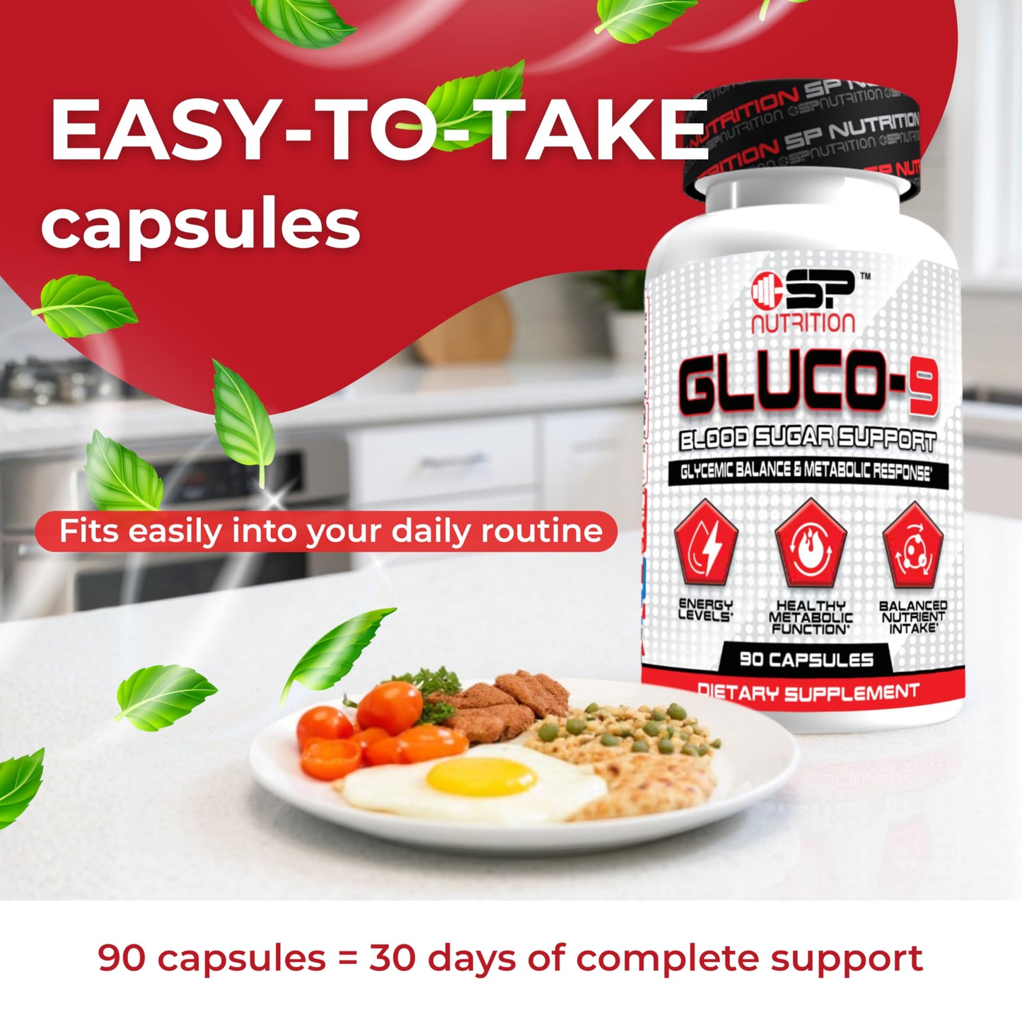S Nutrition Gluco 9 Capsule 120