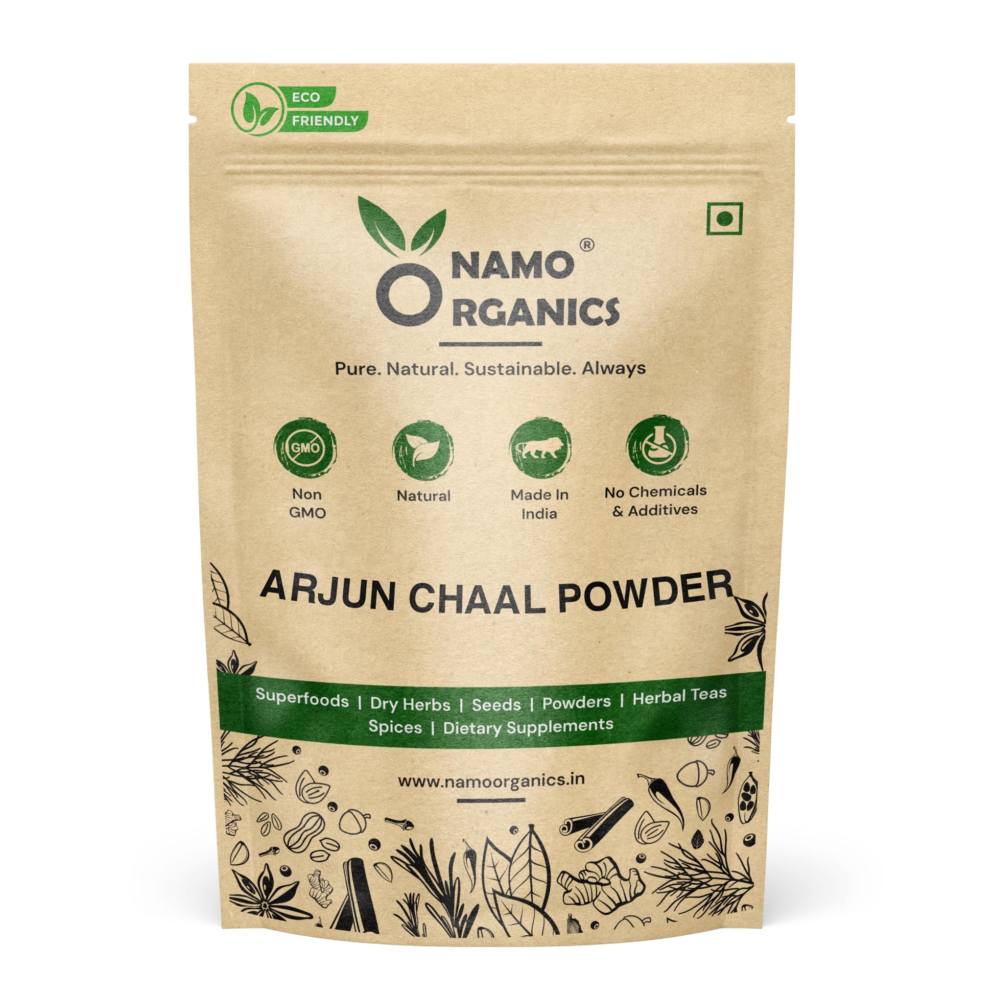 Namo Organics Arjun ki Chaal Powder 17.64 Ounce