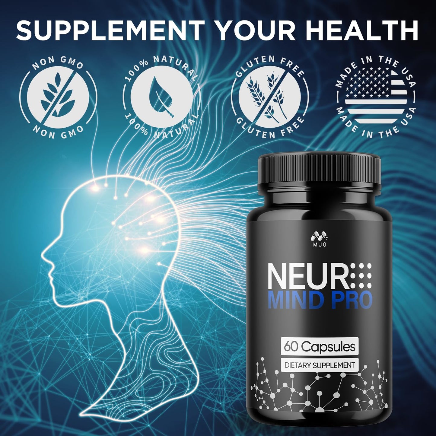 MJO Neuro Mind Pro Capsules, 60 Capsules