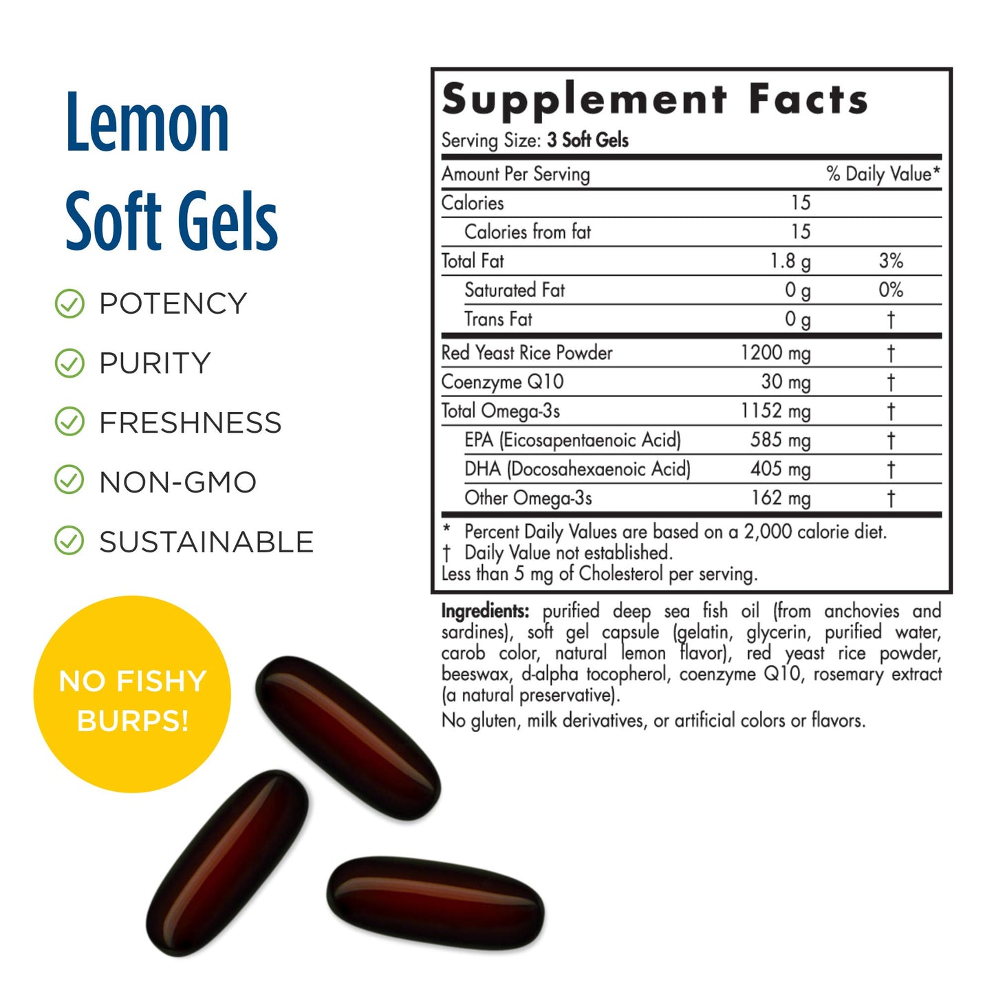 Nordic Naturals ProOmega LDL 1000mg Softgels 180