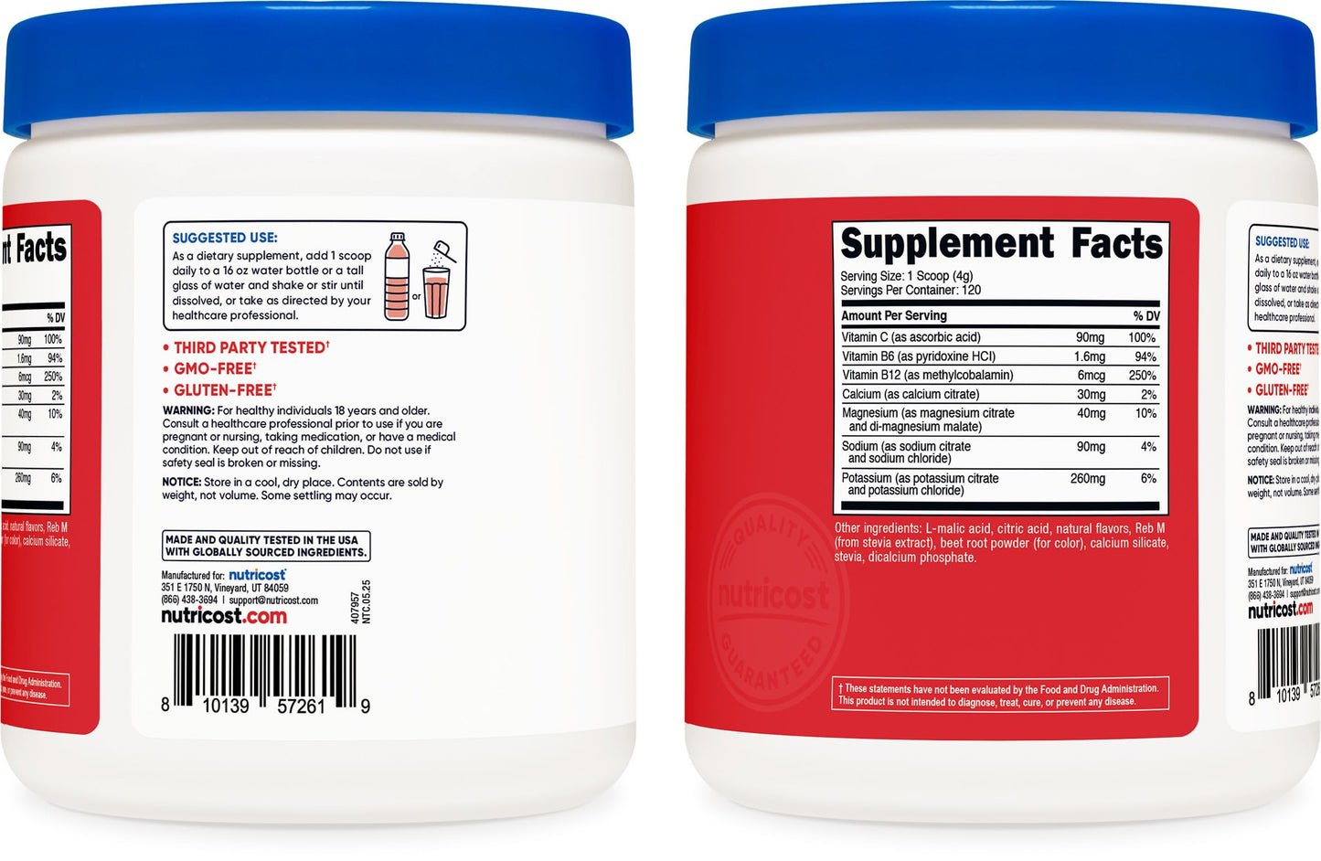 Nutricost Electrolyte Complex Powder, 16.7 oz
