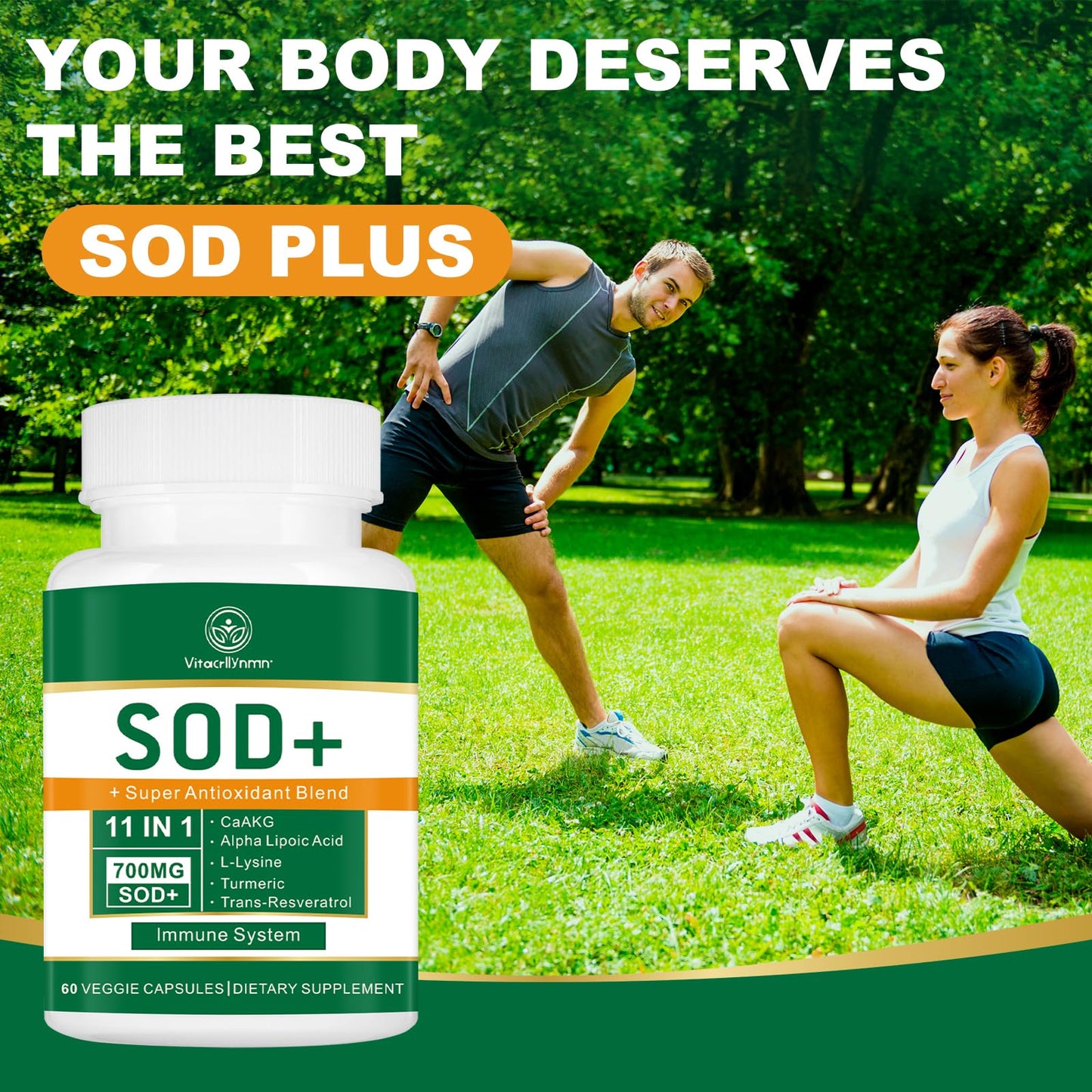 VITACRLLYNMN 700mg Sod Superoxide Dismutase Capsule, 60 Capsules