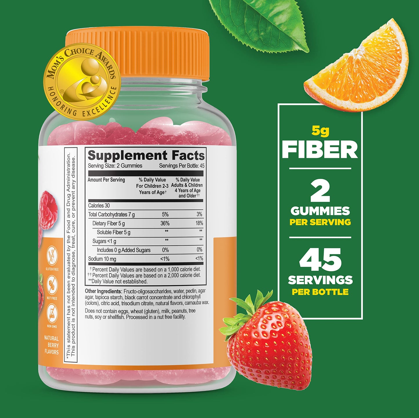 Lifeable Prebiotic Fiber Kids + Calcium with Vitamin D Kids Gummies, 180