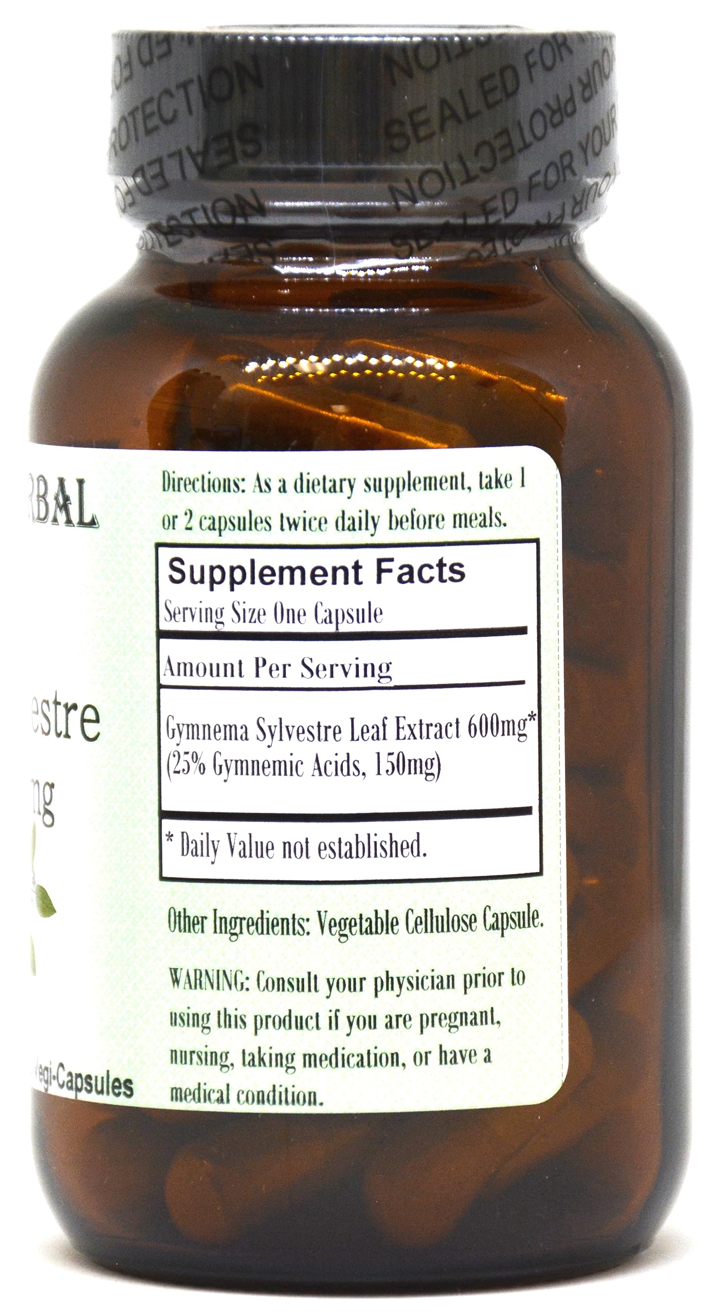 Barlowe's Herbal Elixirs Gymnema Sylvestre Capsule 60 Count