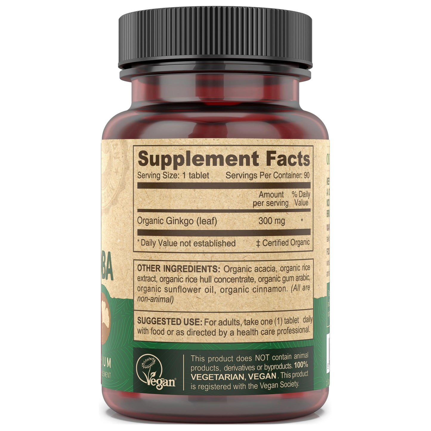 DEVA Vegan Ginkgo Biloba Dietary Supplement 90 Tablets