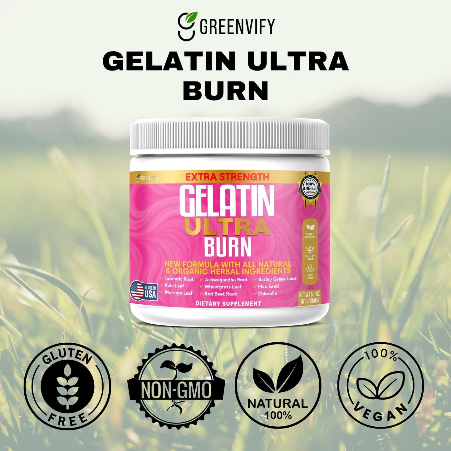 GREENVIFY Greennicy Extra Strength Powder Capsule 60 Capsules