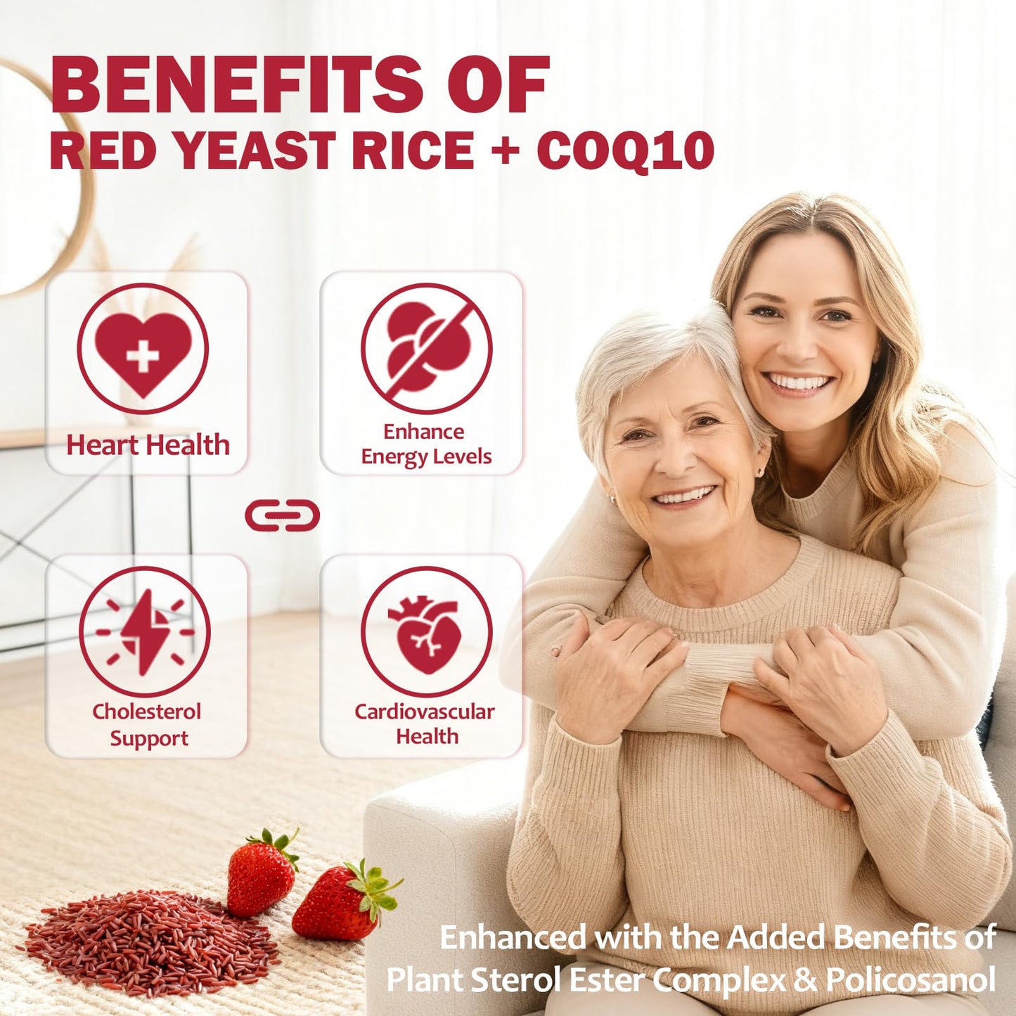ABYSSUS Red Yeast Rice with CoQ10 Gummies, 60 Count