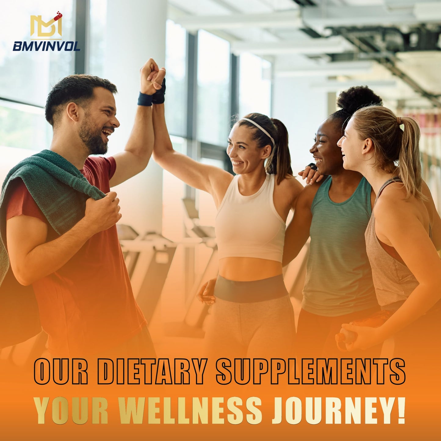 BMVINVOL Berberine HCl Supplement, Ceylon Cinnamon and Turmeric, Green Tea and Bitter Melon, 120 Capsules