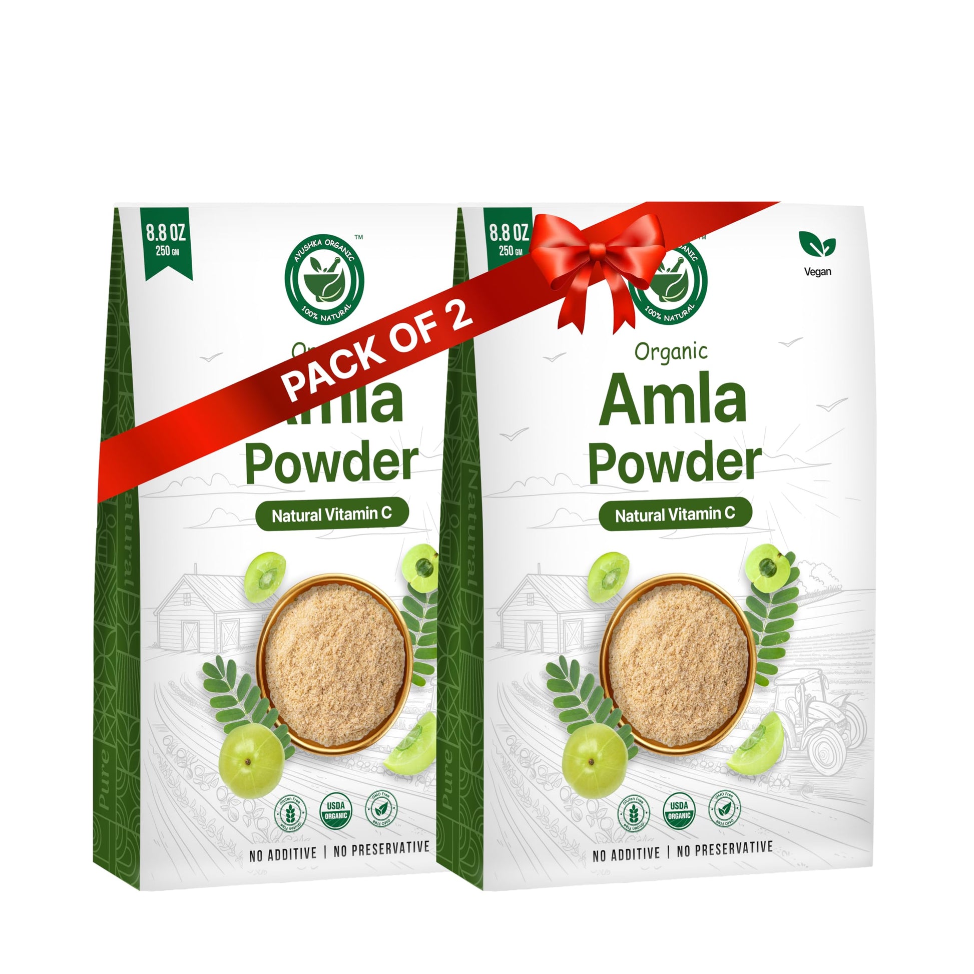 Ayushka Organic Amla Powder (Amalaki) 17.7 oz
