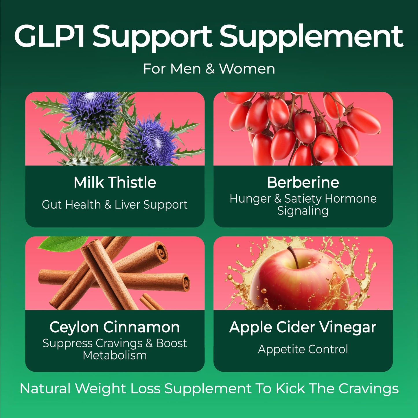 Purify Life GLP-1 Support Berberine Gummies, 60 Count