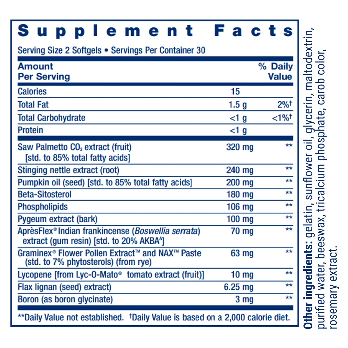 Life Extension Ultra Prostate Formula Softgels 60 Count