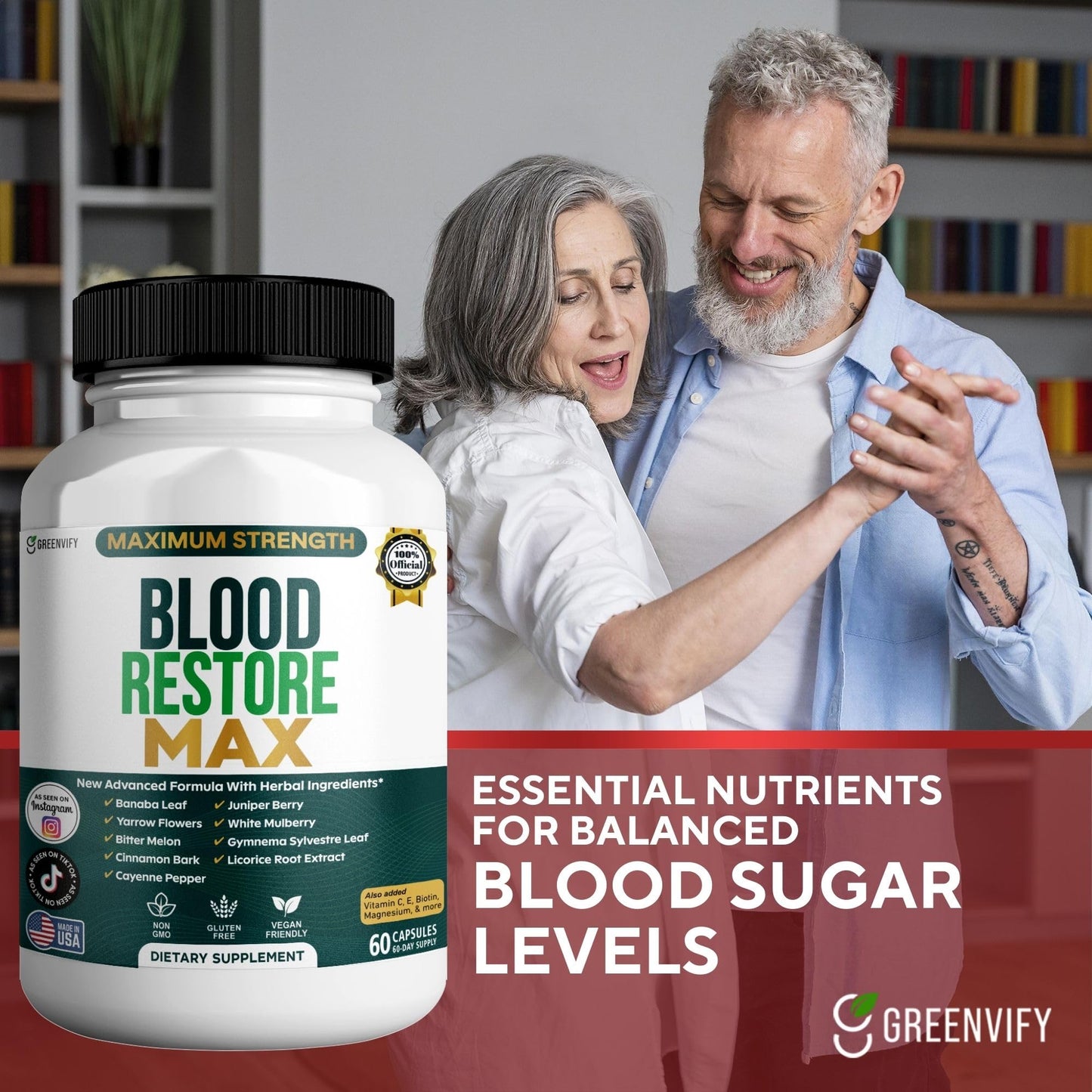 GREENVIFY Blood Restore Max Capsule, 60 Capsules