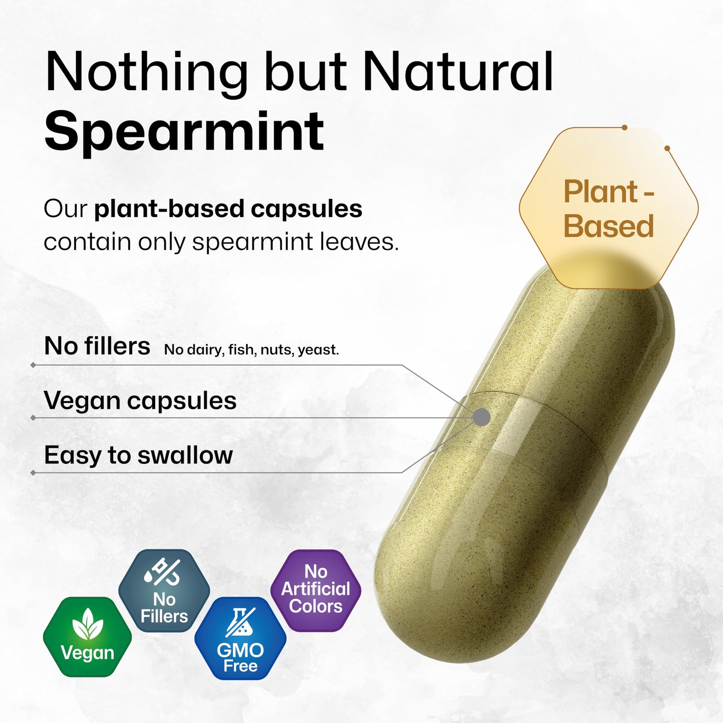 BIO KRAUTER Spearmint Capsules for Skin Support 100 Capsules