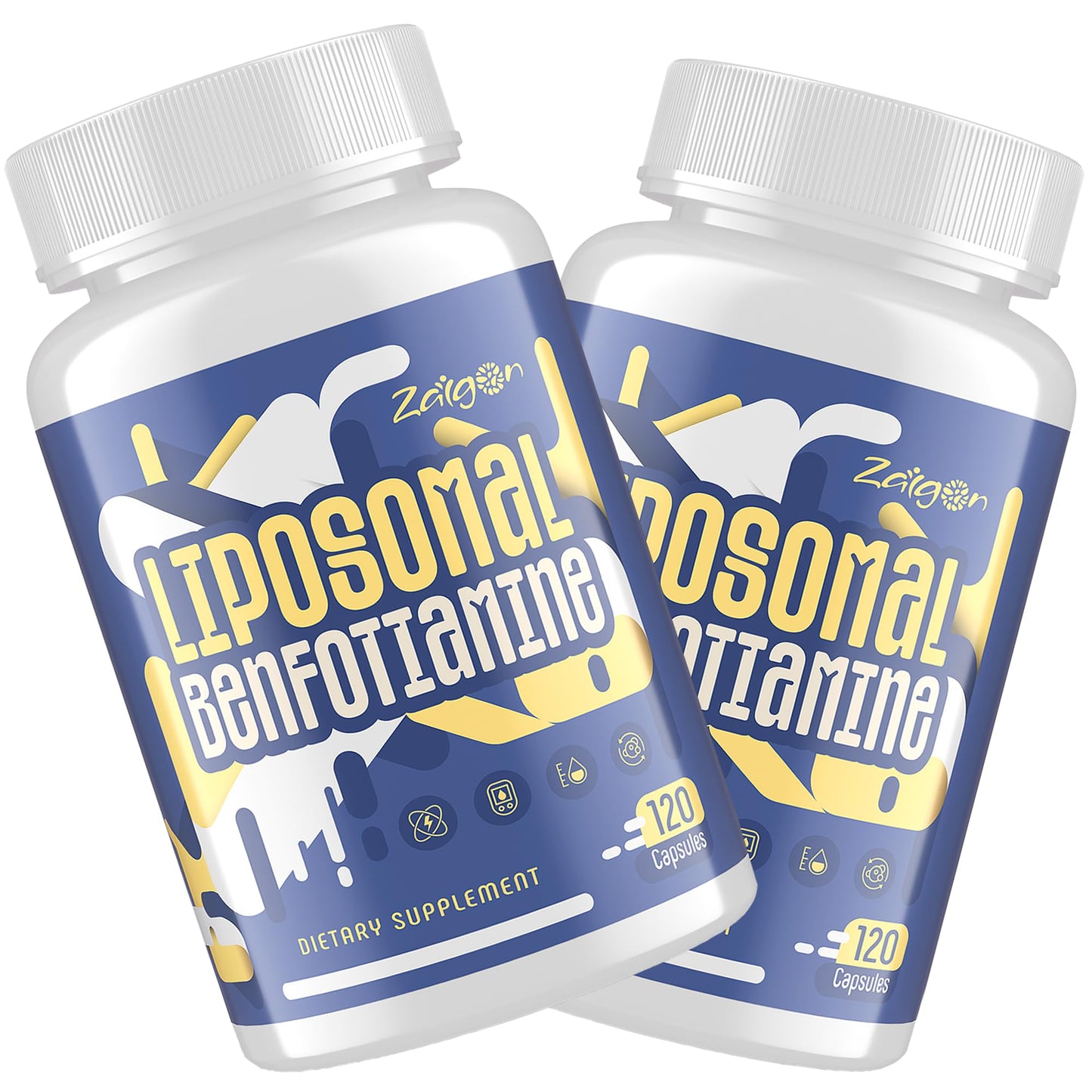Zaigon Benfotiamine Thiamine Vitamin B1 Supplement Capsules, 240 Count
