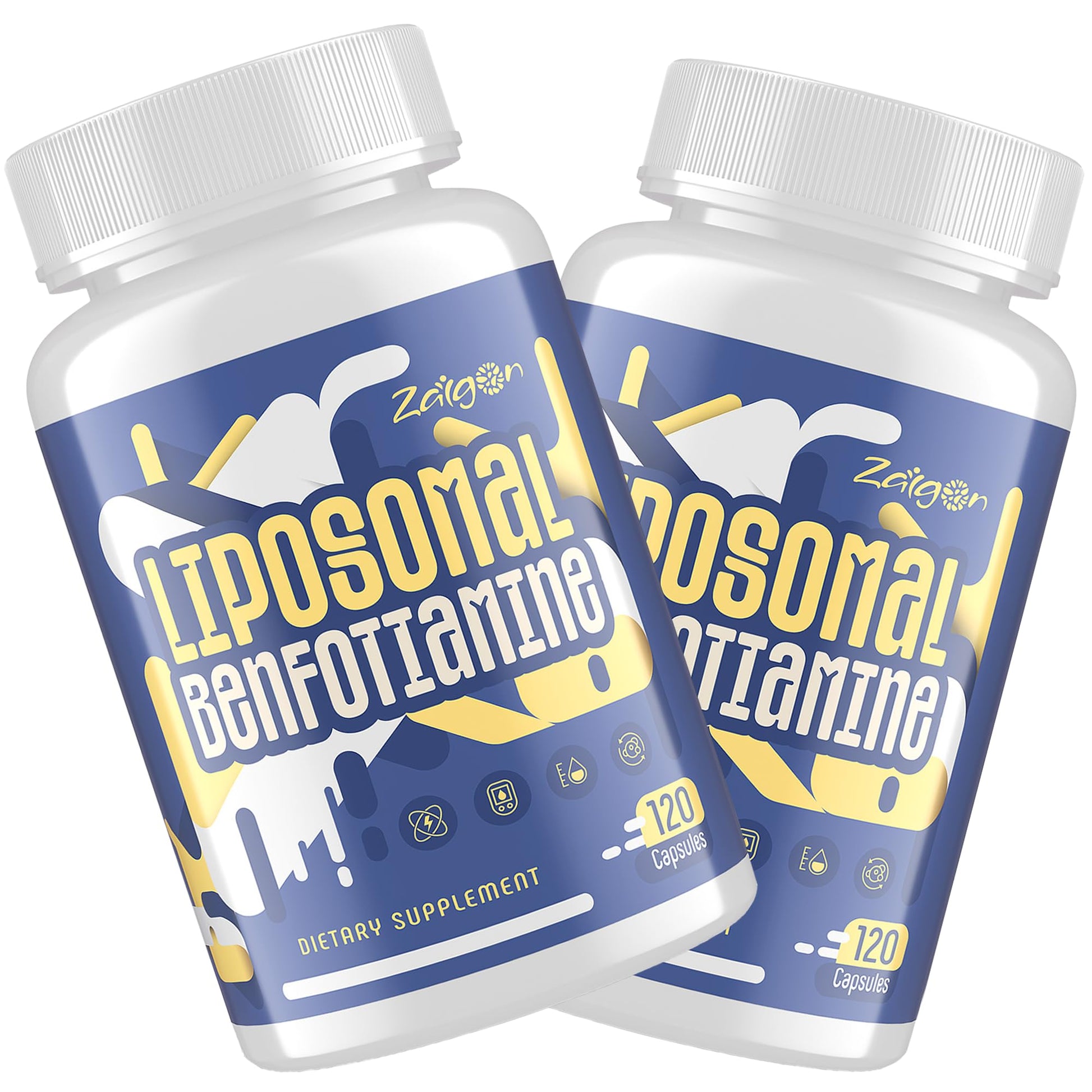 Zaigon Benfotiamine Thiamine Vitamin B1 Supplement, Vegan Capsules, 240 Count