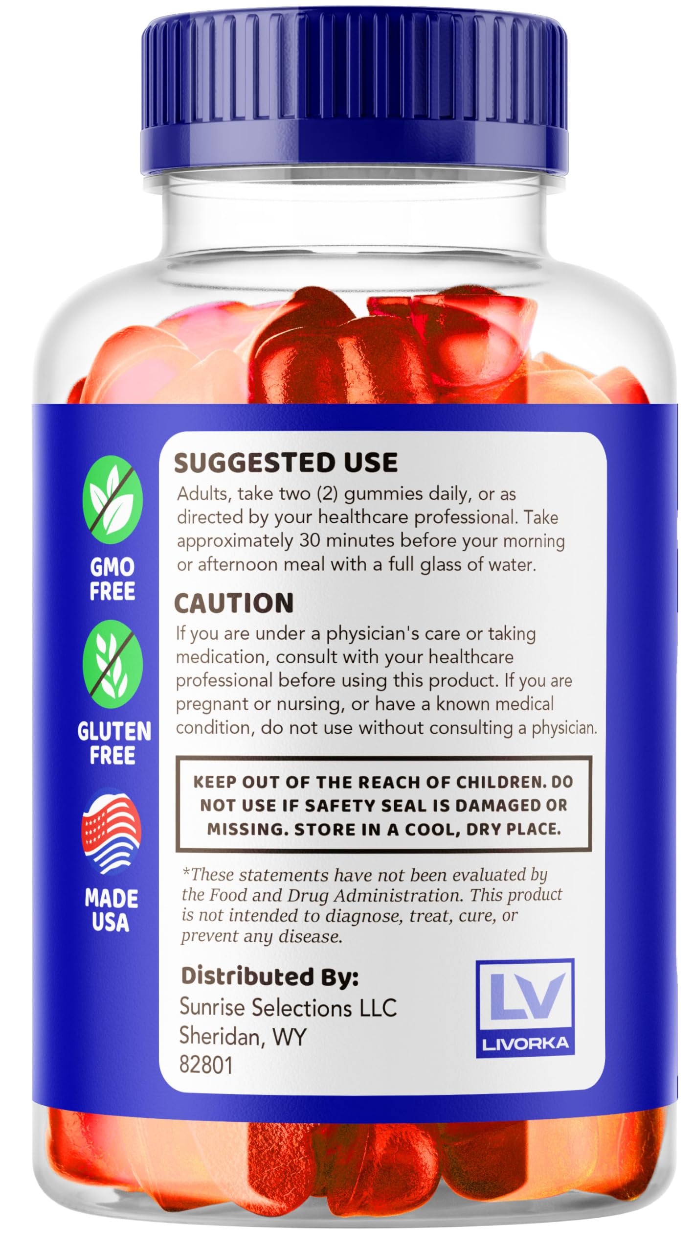 LIVORKA Microbio Keto ACV Gummies 300 Gummies