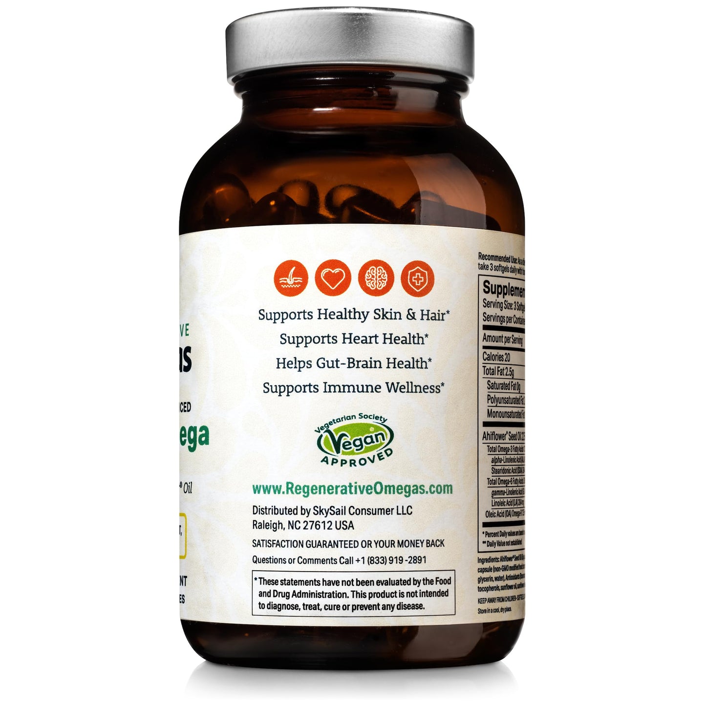 Regenerative Omegas Ahiflower Oil Softgel 120
