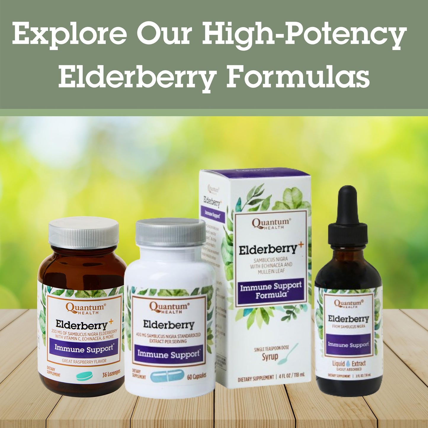 Quantum Elderberry+ Lozenges 36 Count