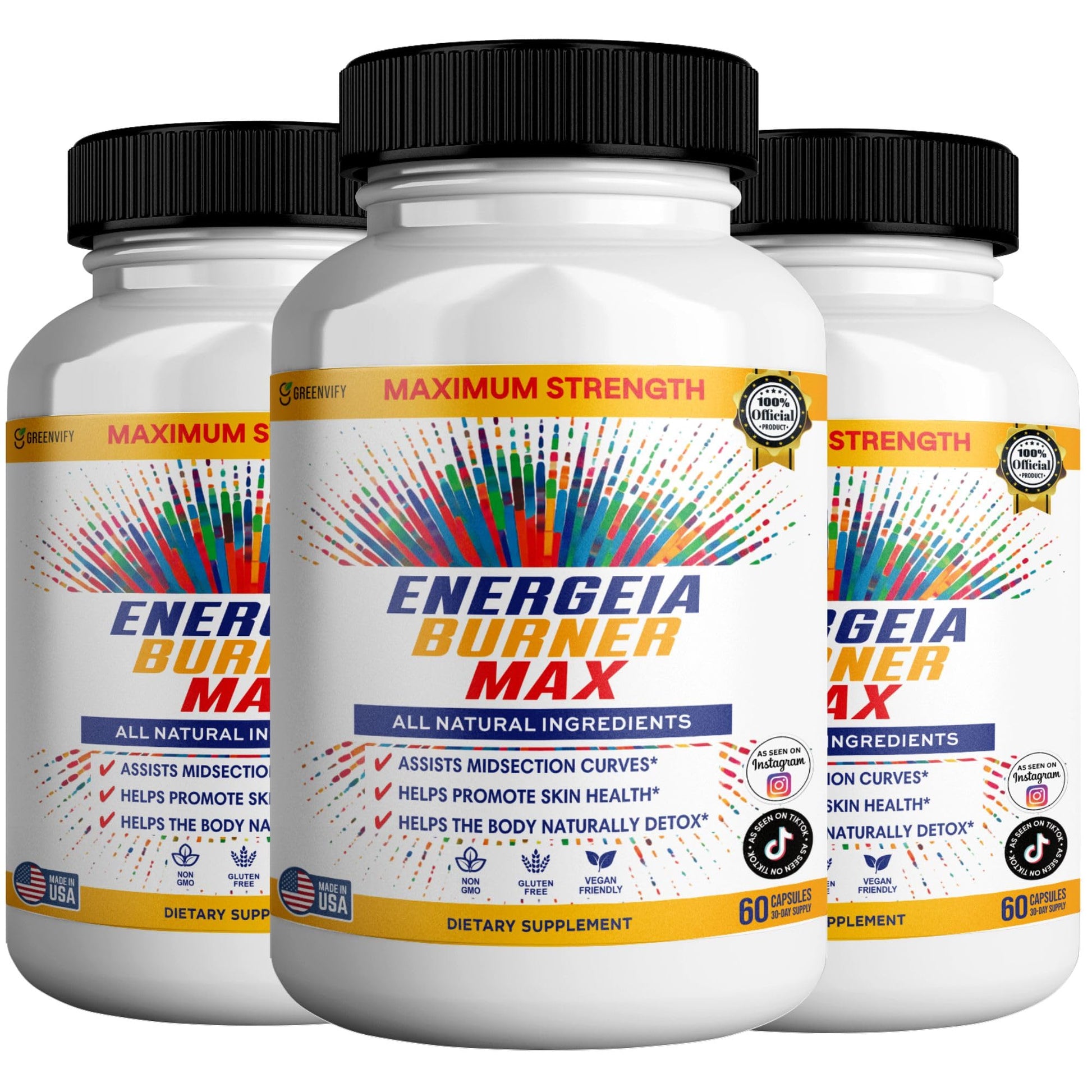 GREENVIFY Energeia Burner Max Capsules, 180