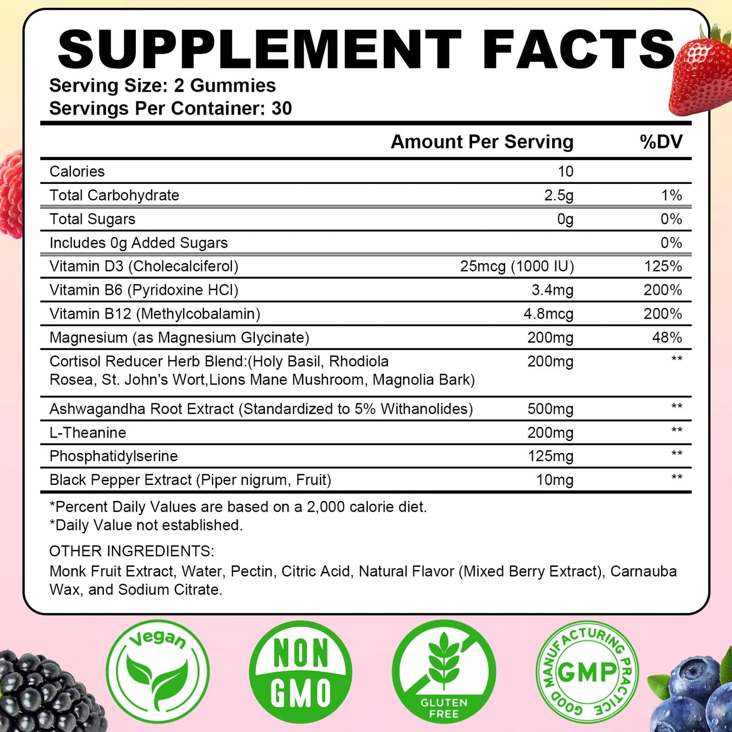 Flyrocer Cortisol Gummies 120 Count