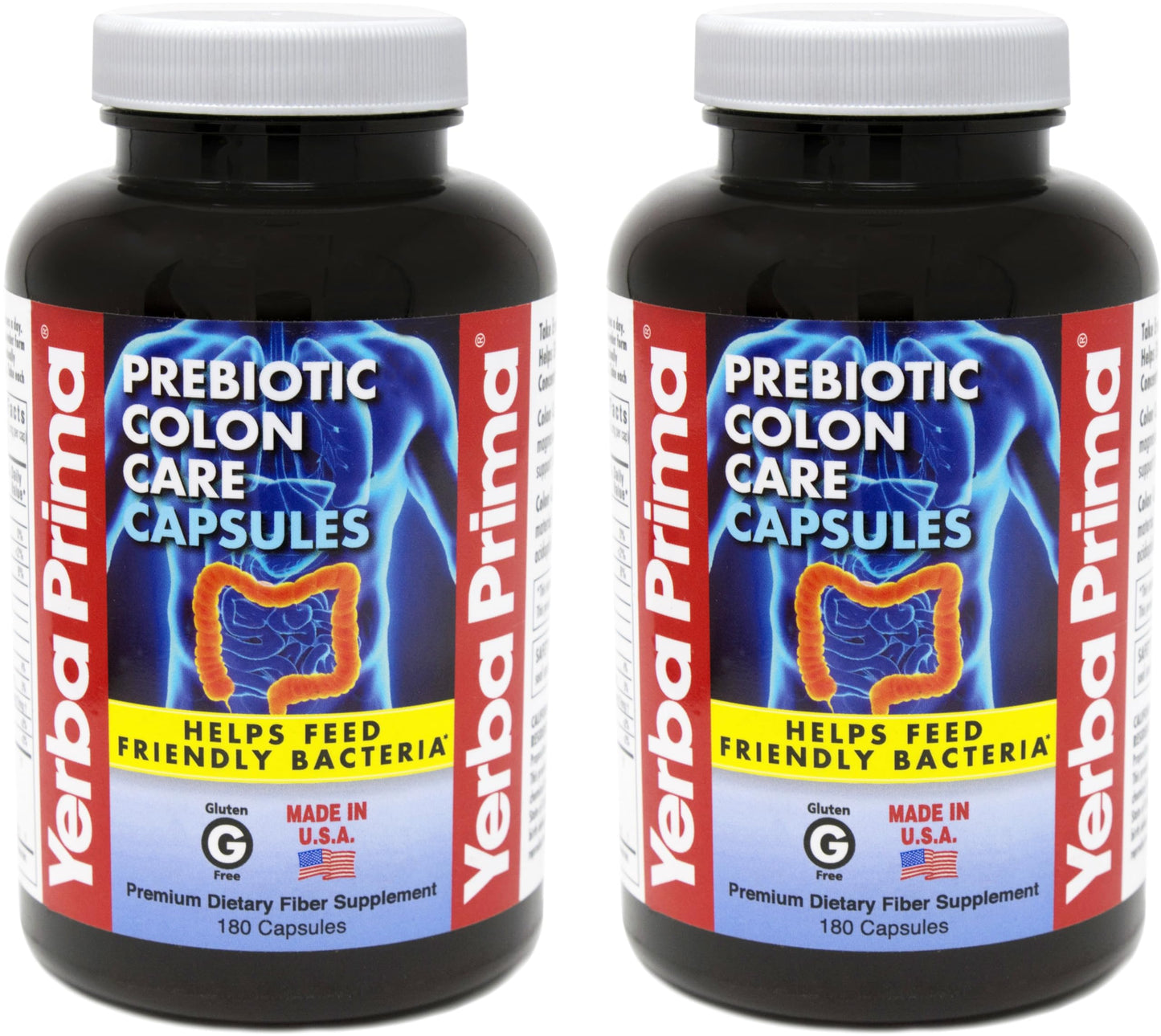 Yerba Prima Prebiotic Colon Care Capsules, 360 Capsules