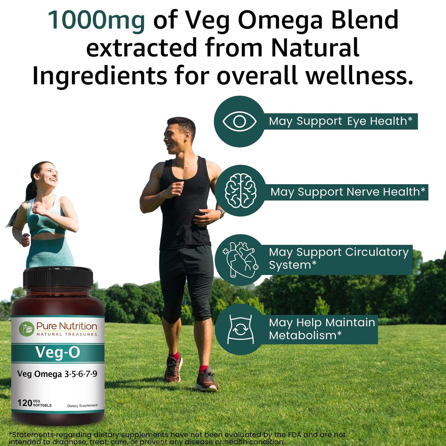 Pure Nutrition Natural Treasures Vegan Omega 3-5-6-7-9 Softgels 120