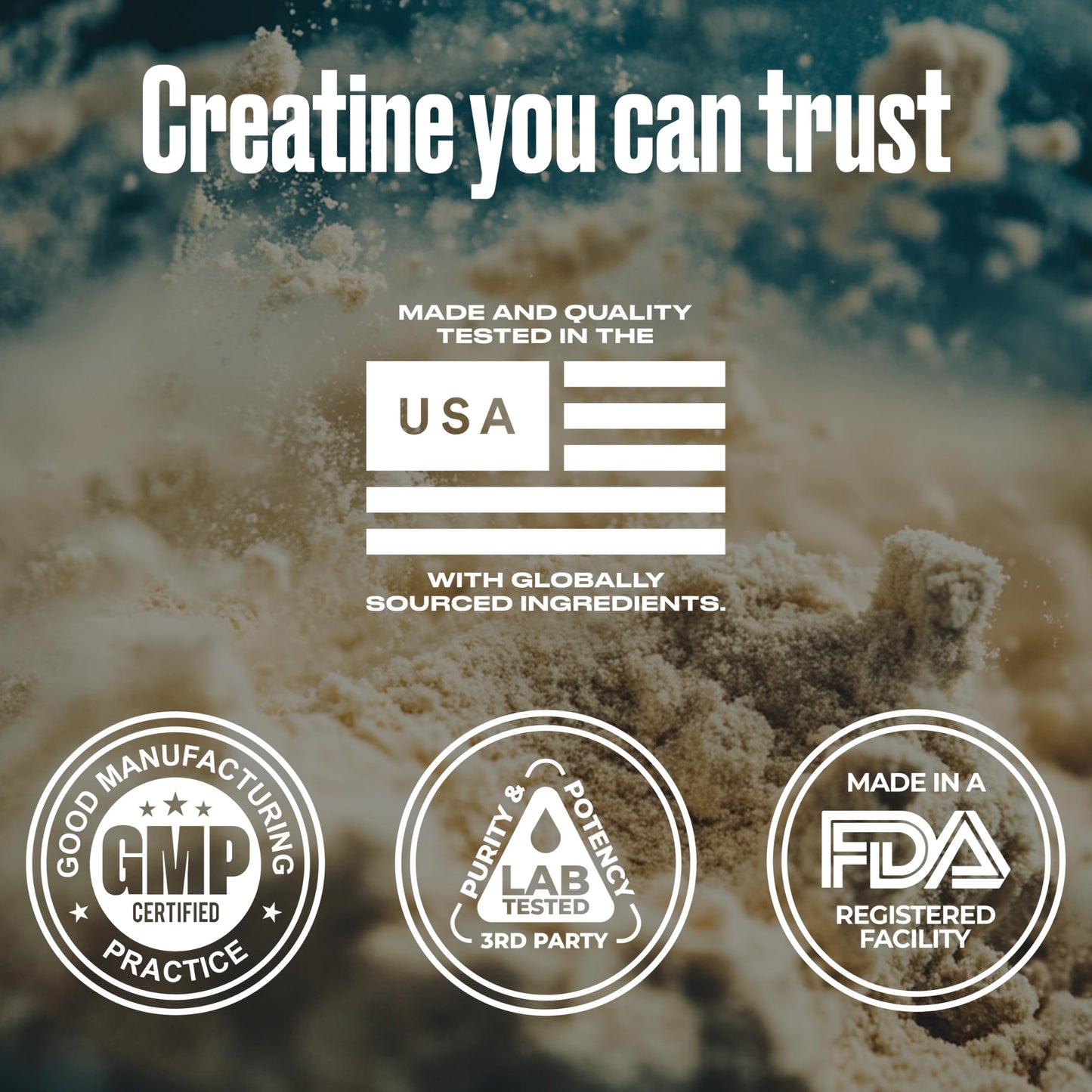 BULLFIT Creatine Monohydrate Powder, 13.2 oz