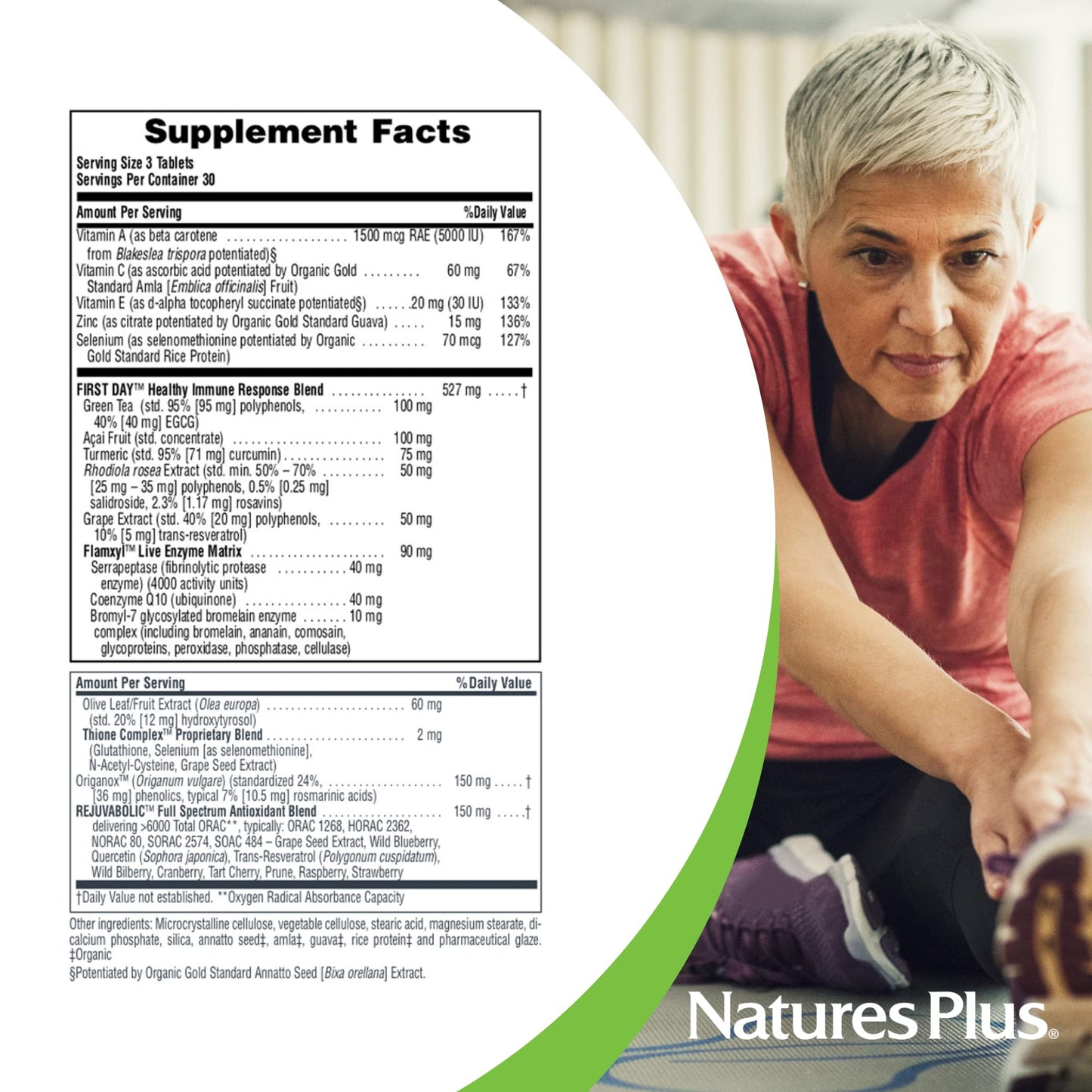 NaturesPlus AgeLoss First Day Healthy Immune Response 90 Tablets
