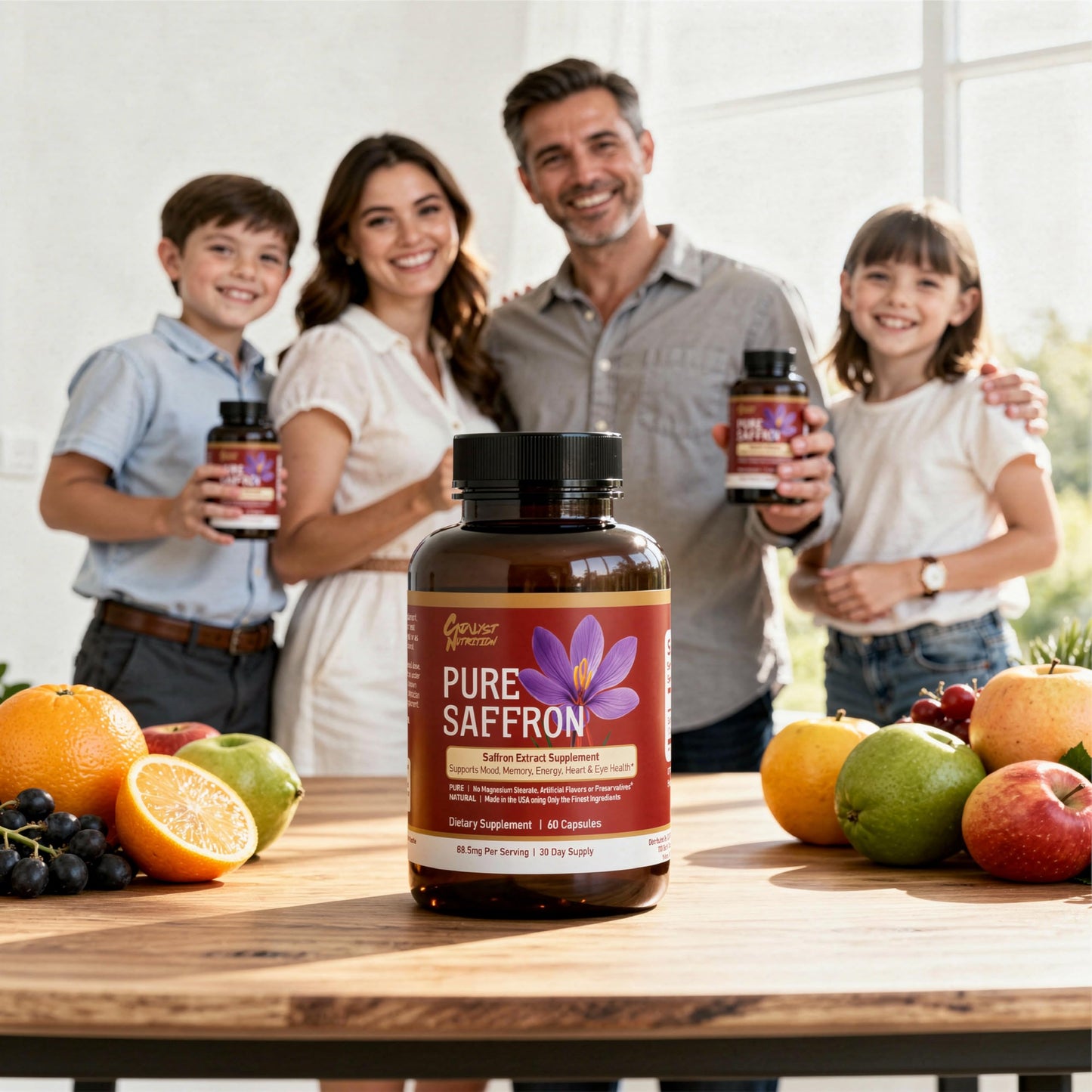 Catalyst Nutrition Pure Saffron Extract Capsules, 60 Capsules