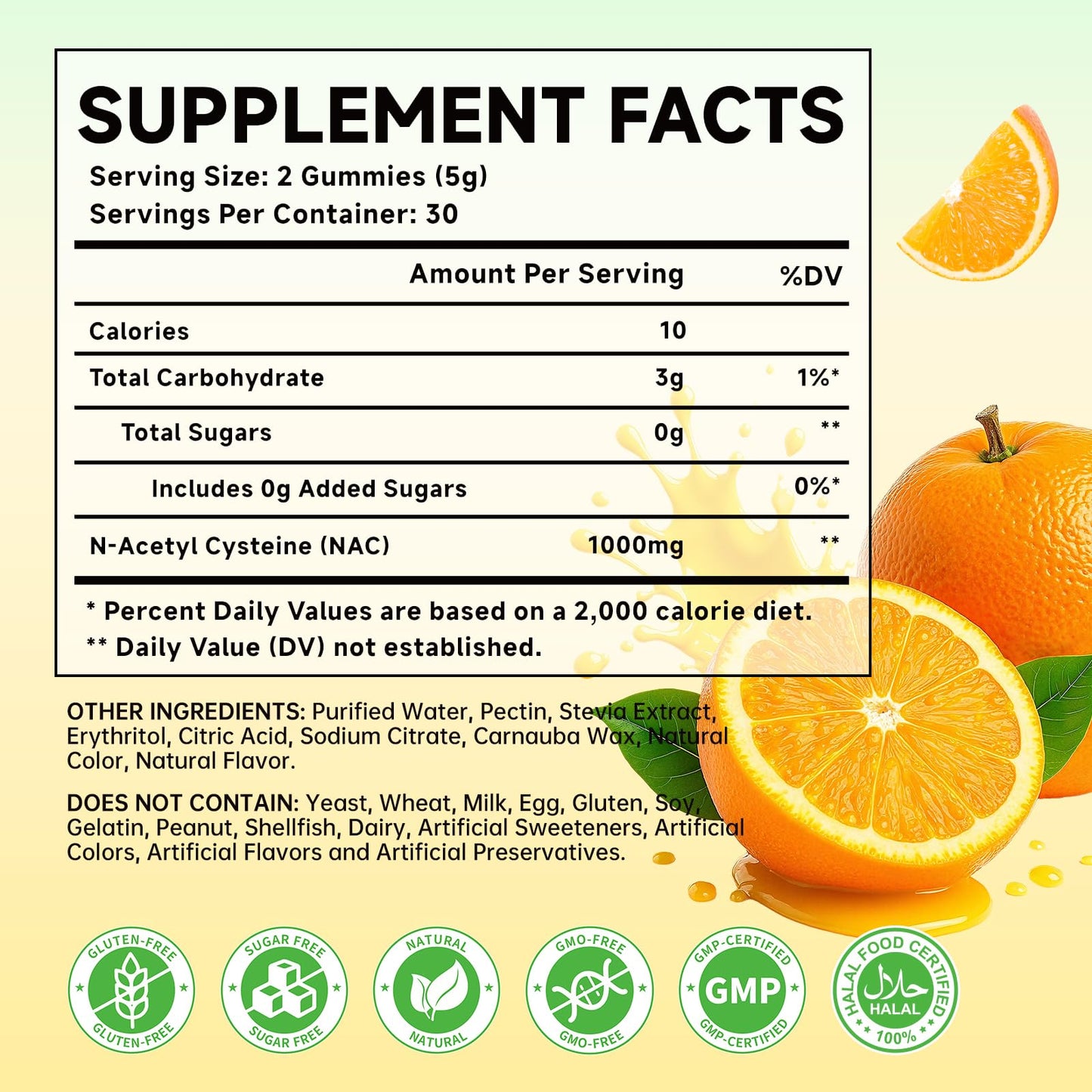 MOORGUMY NAC 1000mg Gummies 60 Count