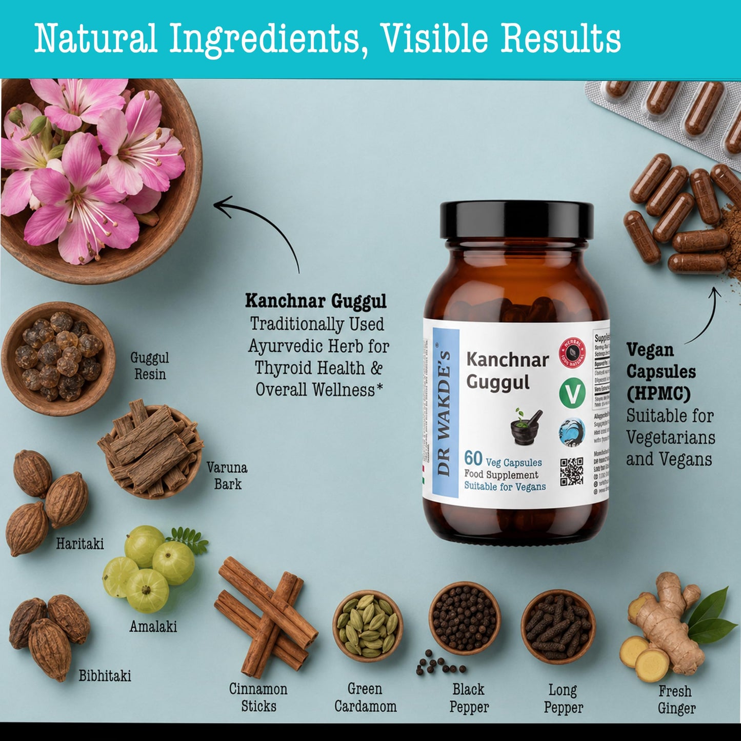 DR WAKDE's Kanchnar Guggul Capsules, 1 Count