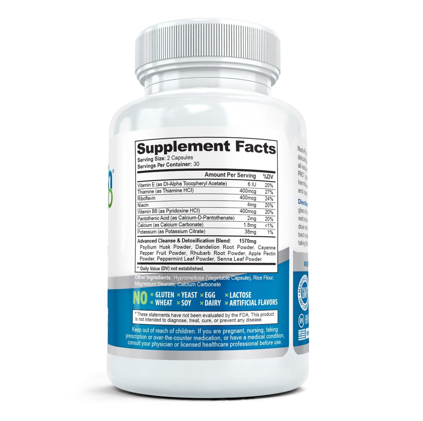 Nutraflush Pro Complete Colon Cleanser and Full Body Detox Cleanse Supplement Capsule 60 Capsules