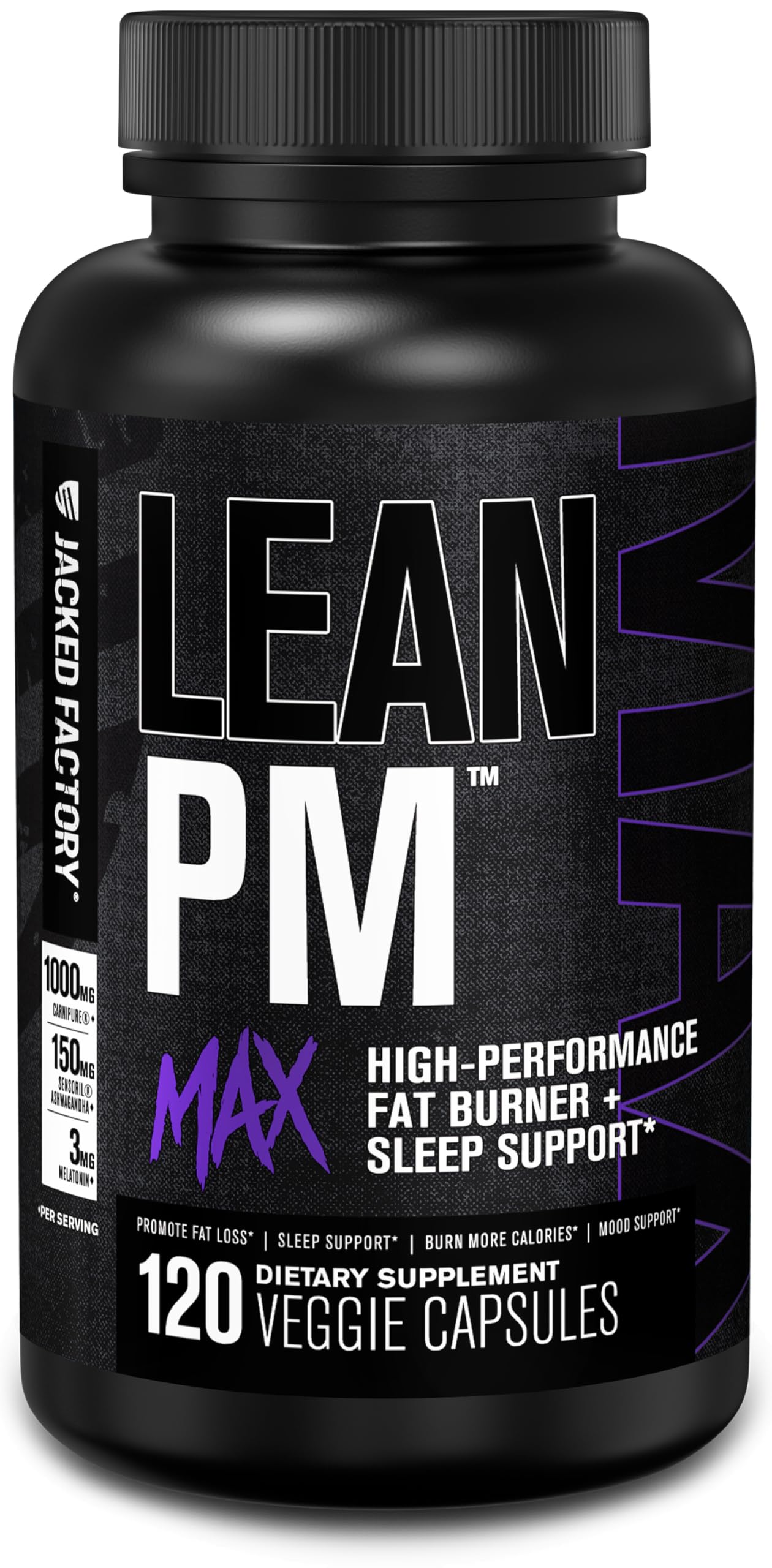 Jacked Factory Lean PM Max Capsule, 120 Count