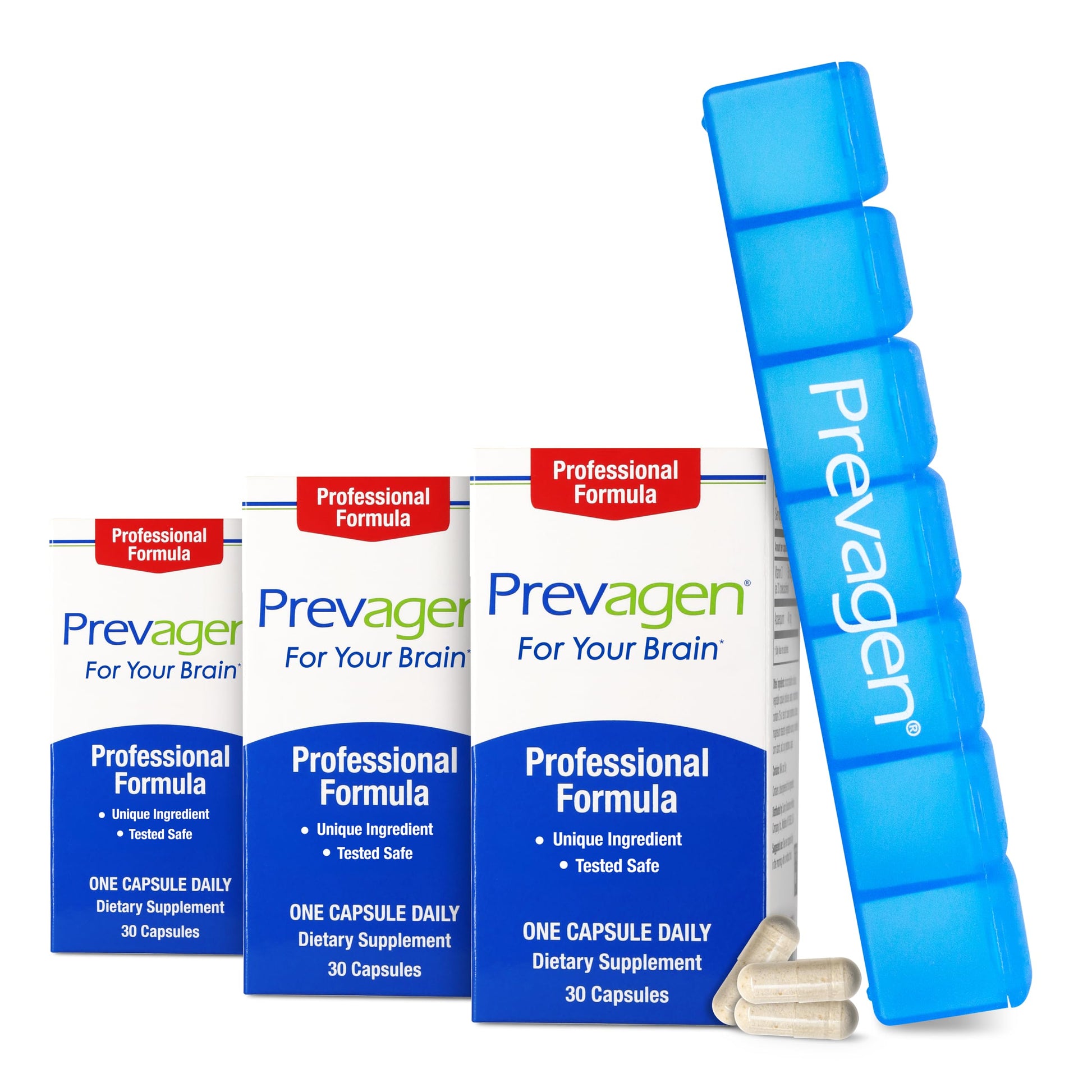 Prevagen Professional Formula with 7-Day Pill Minder Capsule 90 Count